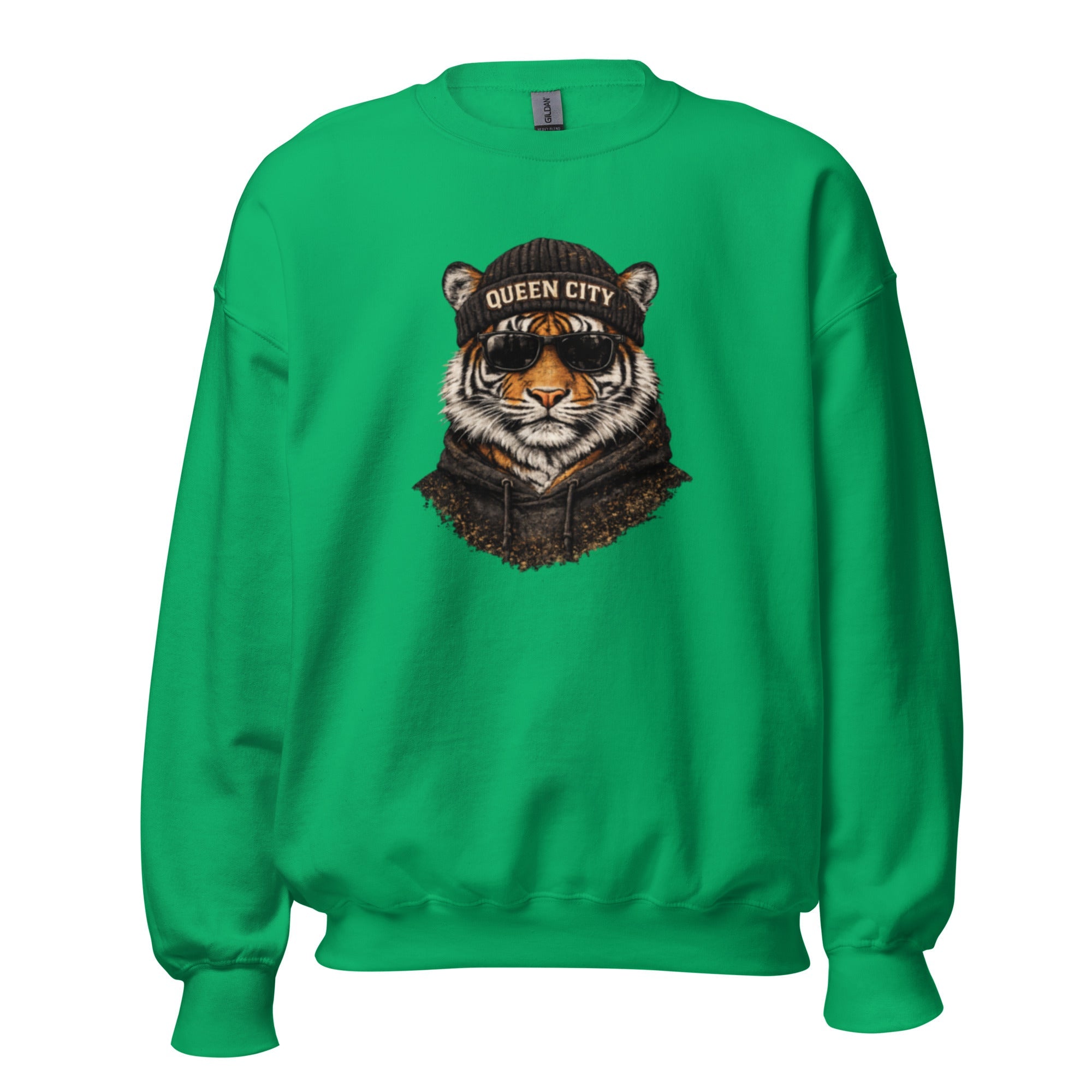 Queen City Tiger Sweatshirt | Cincinnati Street Style - Bluegrass Elite Apparel LLC
