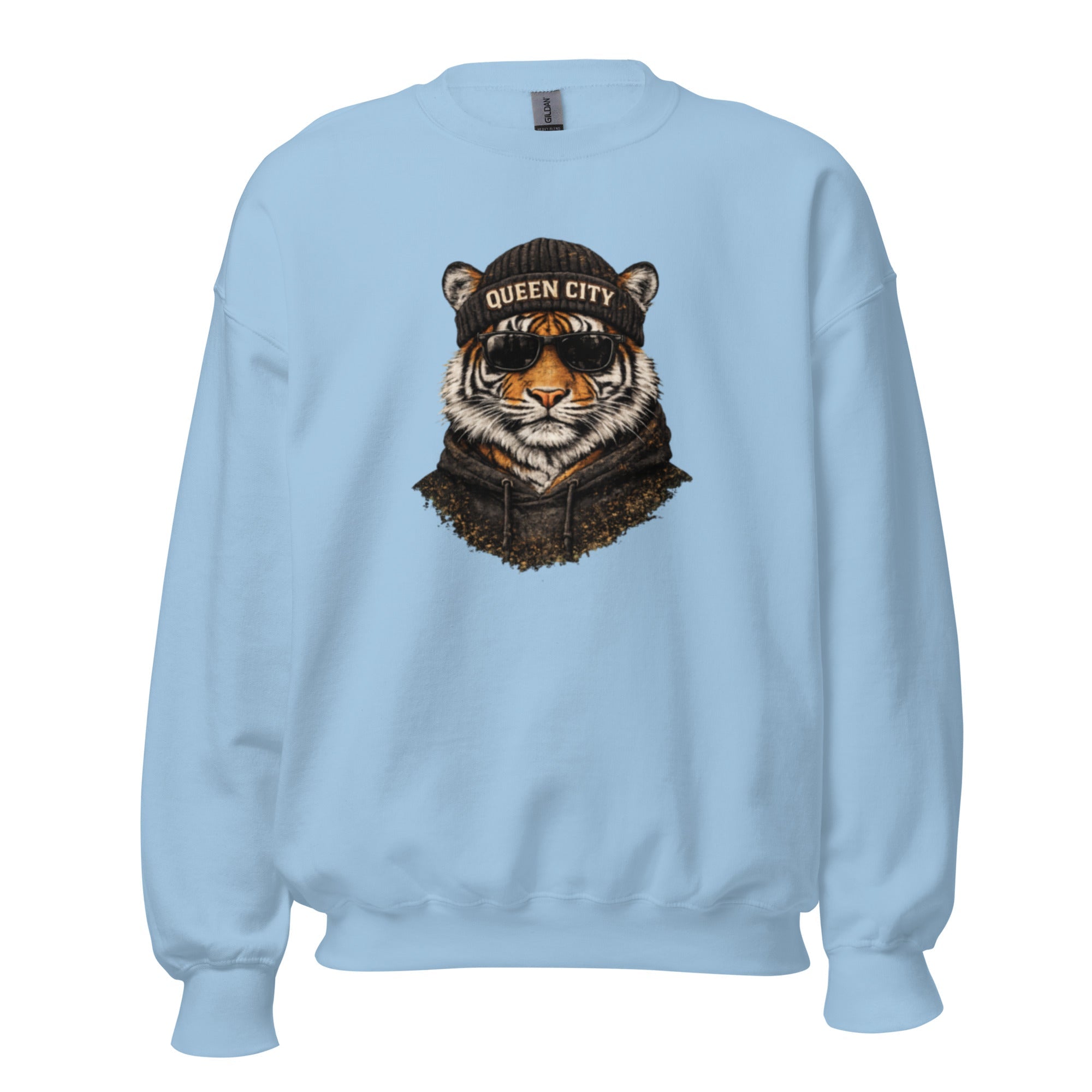 Queen City Tiger Sweatshirt | Cincinnati Street Style - Bluegrass Elite Apparel LLC