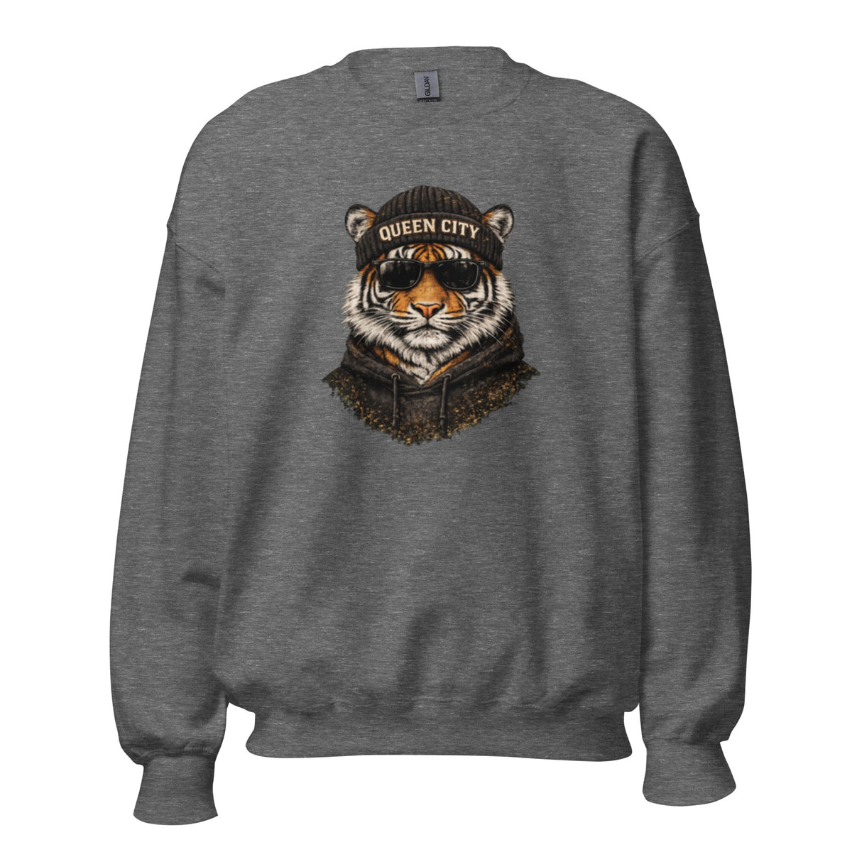 Queen City Tiger Sweatshirt | Cincinnati Street Style - Bluegrass Elite Apparel LLC