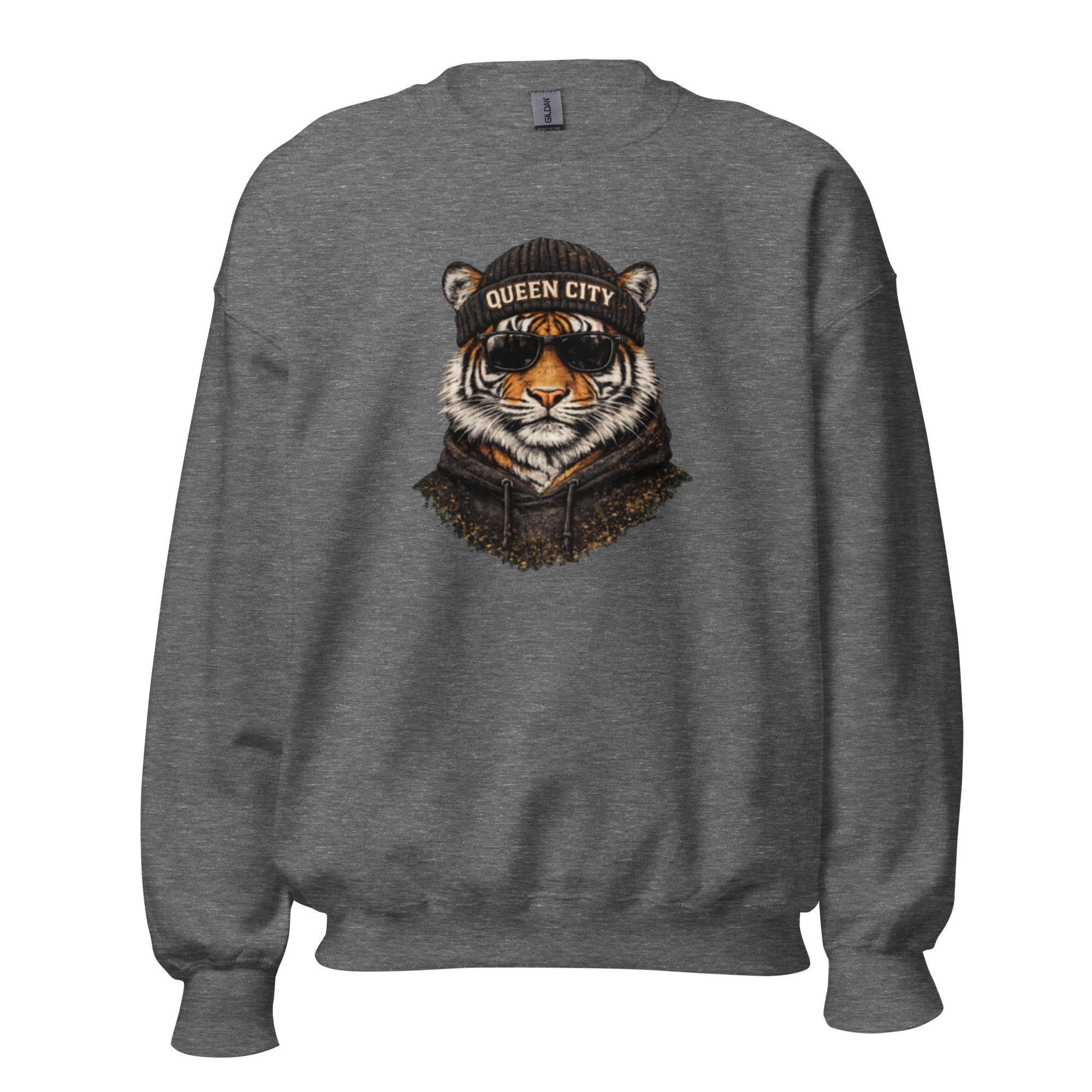Queen City Tiger Sweatshirt | Cincinnati Street Style - Bluegrass Elite Apparel LLC