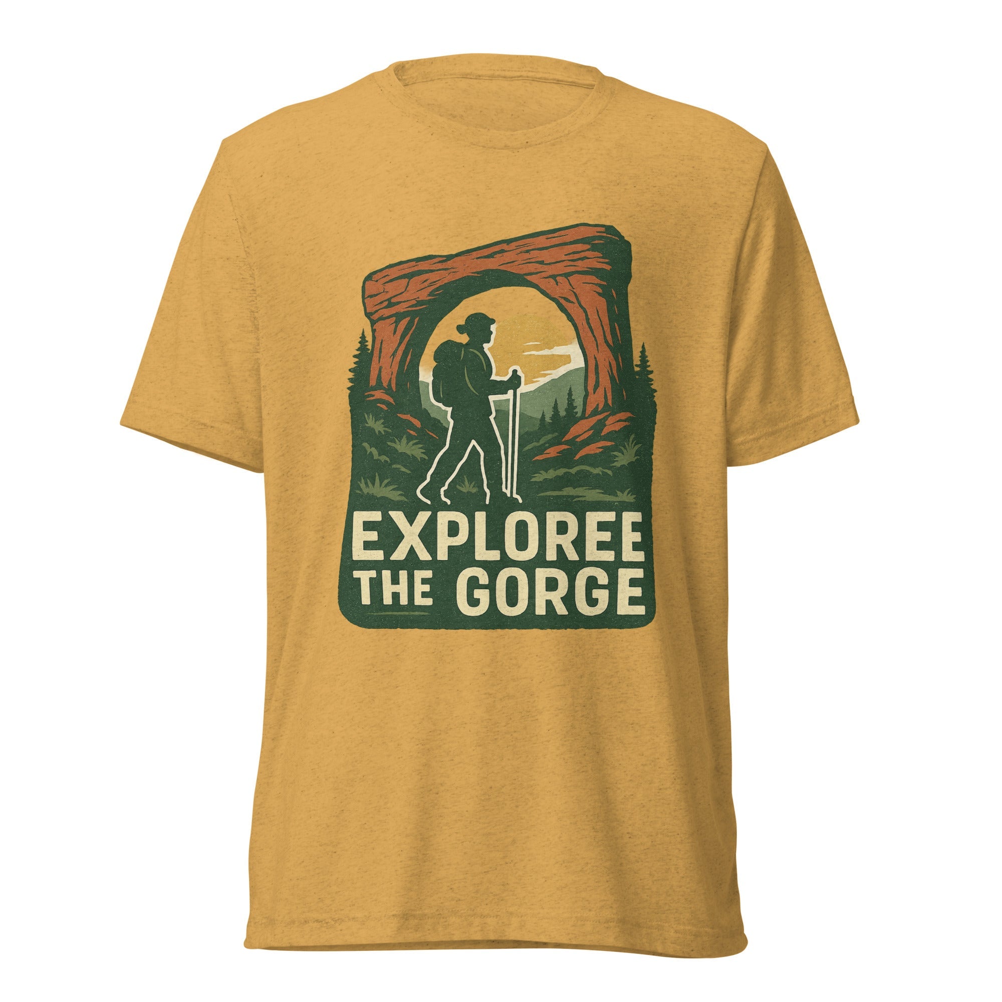 Red River Gorge Hiking Shirt | Explore the Gorge Tee | Elite Tri - Blend - Bluegrass Elite Apparel LLC