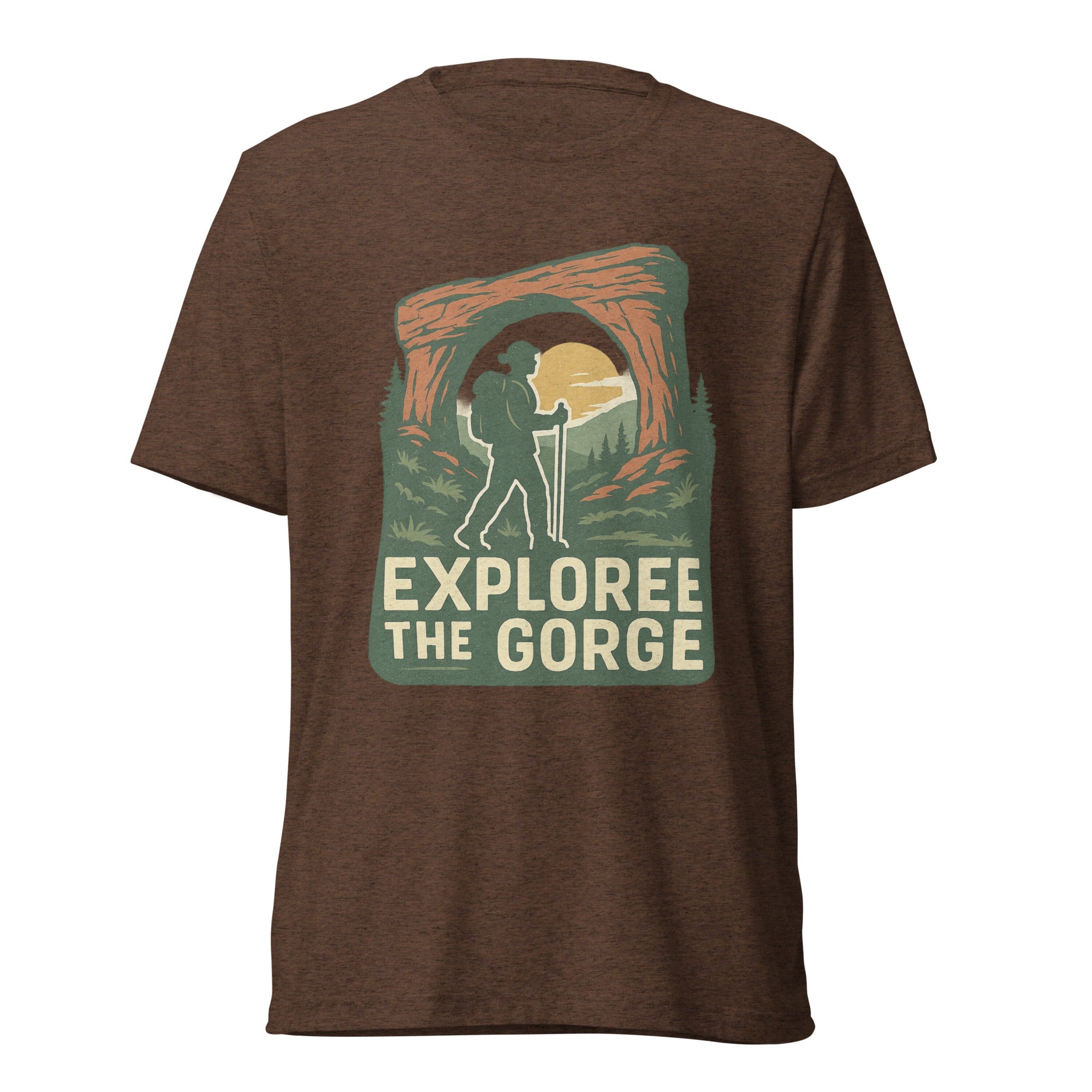 Red River Gorge Hiking Shirt | Explore the Gorge Tee | Elite Tri - Blend - Bluegrass Elite Apparel LLC