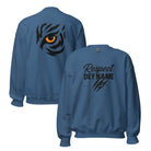 Respect Dey Name Sweatshirt | Fierce Tiger Eye Design | Unisex Fit - Bluegrass Elite Apparel LLC