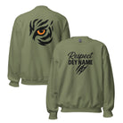 Respect Dey Name Sweatshirt | Fierce Tiger Eye Design | Unisex Fit - Bluegrass Elite Apparel LLC