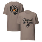 Respect Dey Name T-Shirt | Clawed Script & Tiger Eye Design | Elite - Bluegrass Elite Apparel LLC