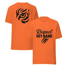 Respect Dey Name T-Shirt | Clawed Script & Tiger Eye Design | Elite - Bluegrass Elite Apparel LLC