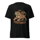 Retro Tiger Football T-Shirt | Est. 1968 Vintage Style | Elite Tri - Blend - Bluegrass Elite Apparel LLC