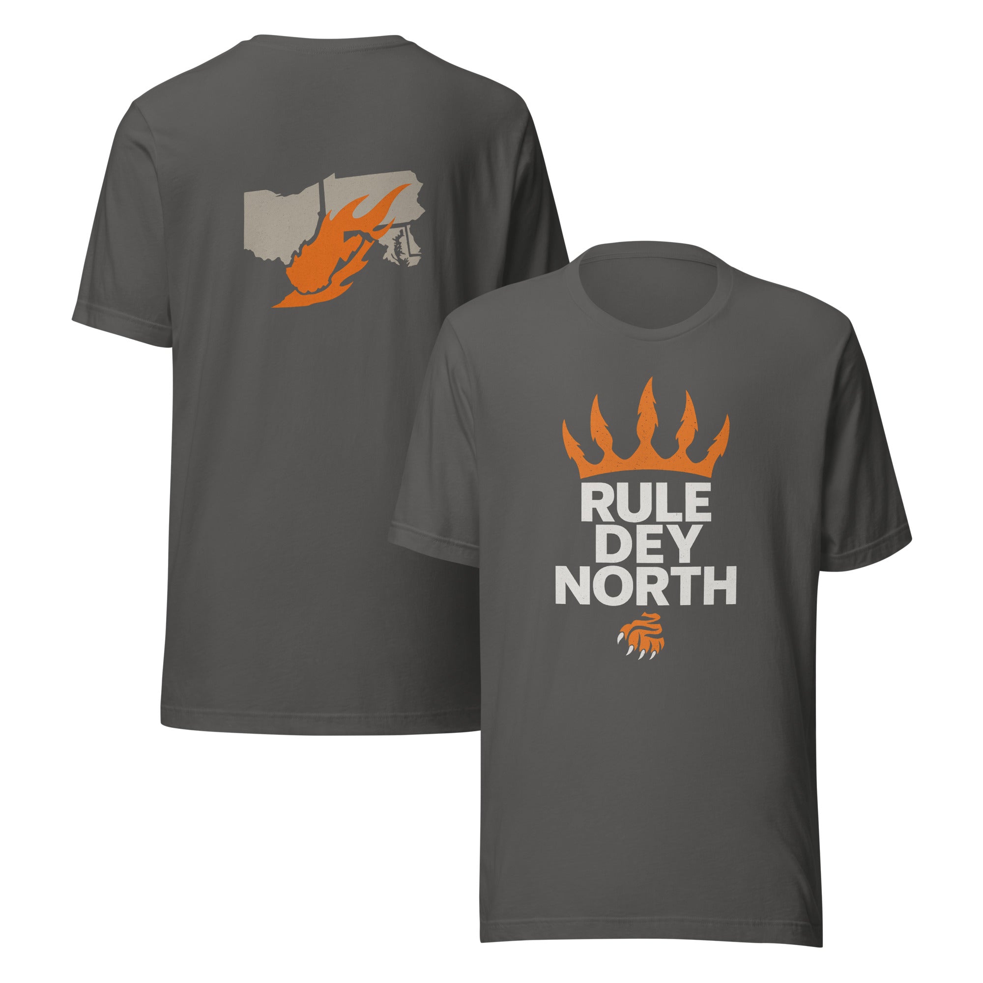 Rule Dey North T-Shirt | Crown & Claw Map Design | Elite - Bluegrass Elite Apparel LLC