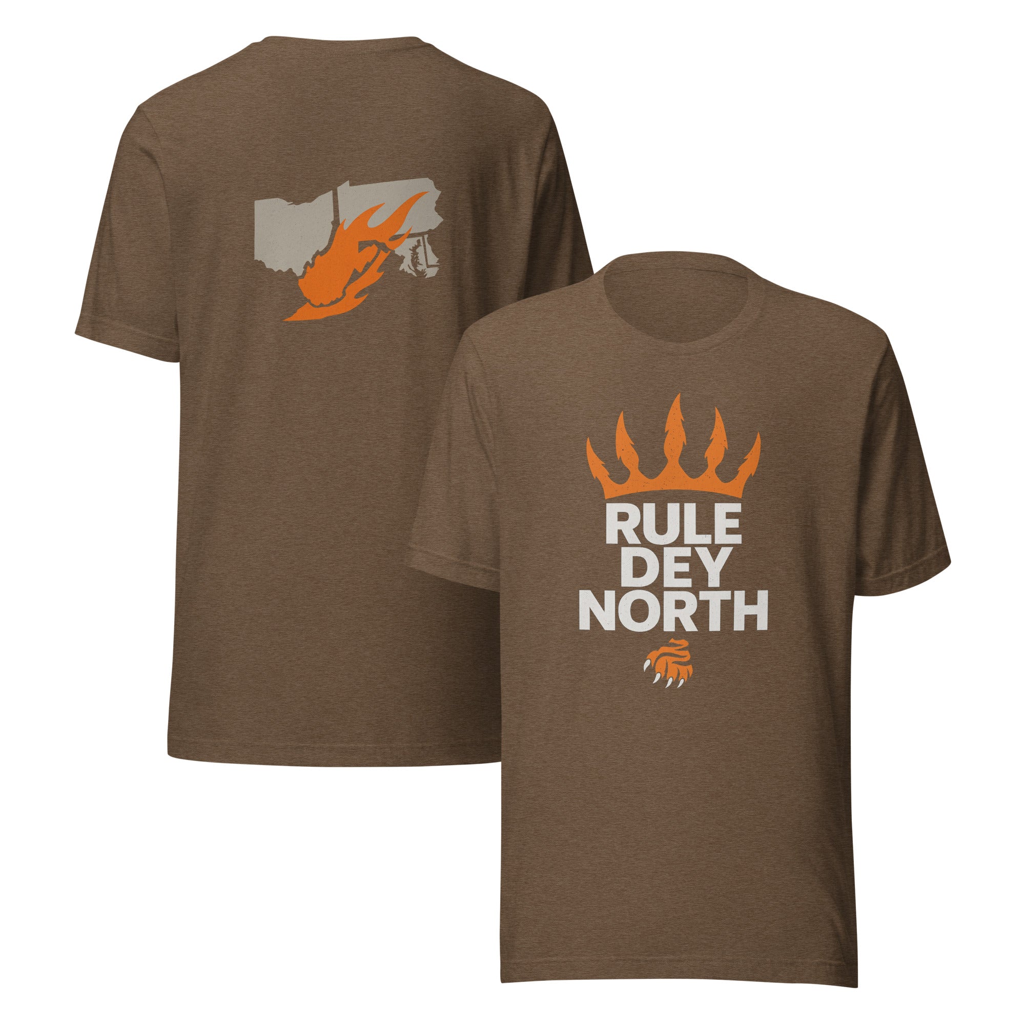 Rule Dey North T-Shirt | Crown & Claw Map Design | Elite - Bluegrass Elite Apparel LLC