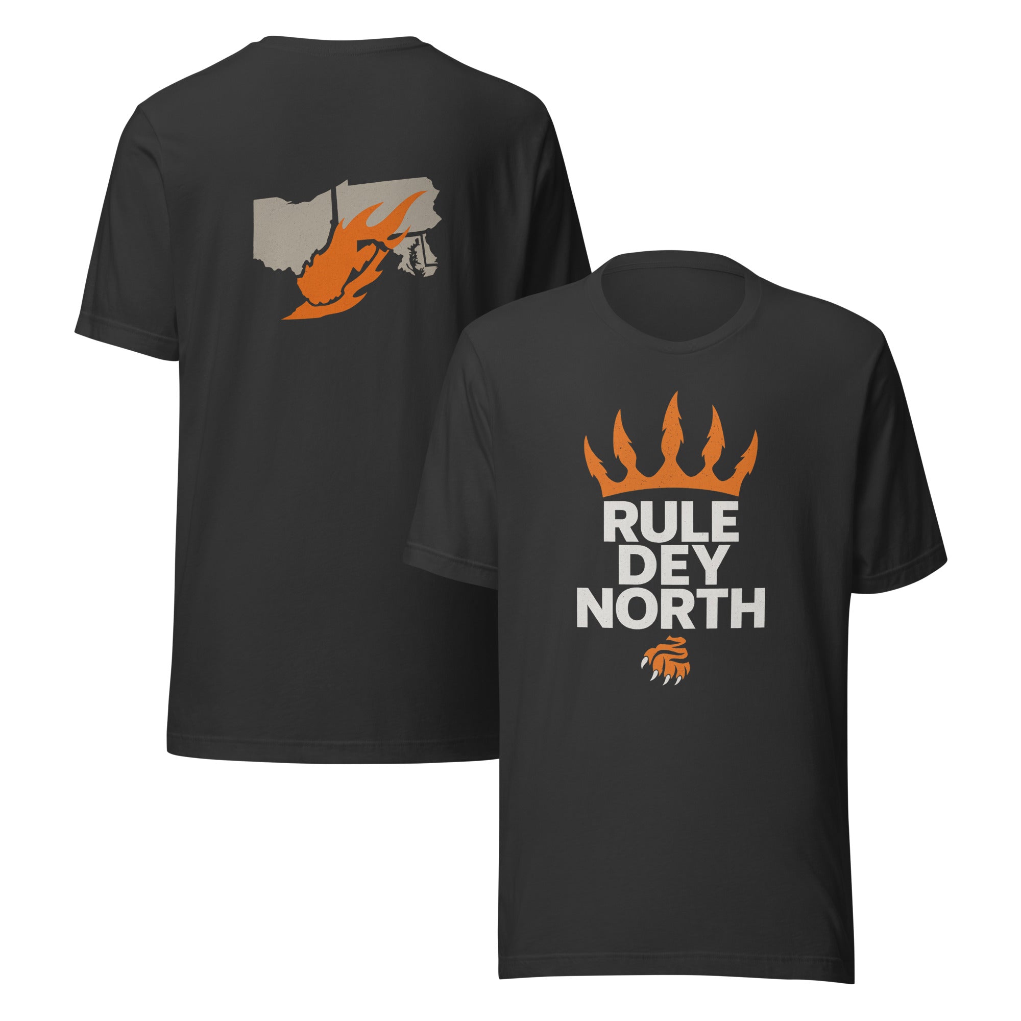 Rule Dey North T-Shirt | Crown & Claw Map Design | Elite - Bluegrass Elite Apparel LLC