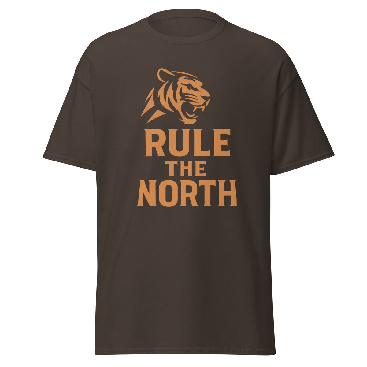 Rule the North Tiger T-Shirt | Bold Orange Graphic Tee | Basic - Bluegrass Elite Apparel LLC