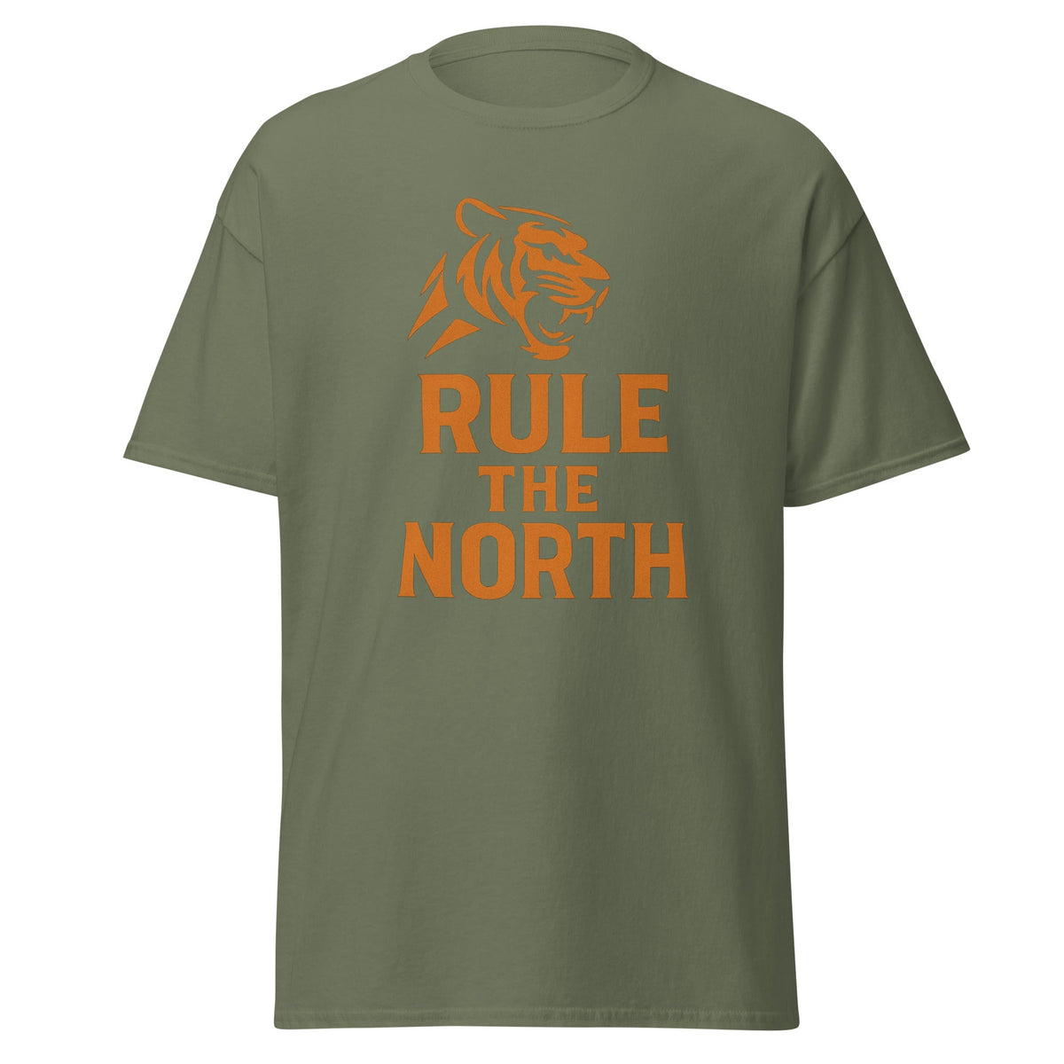 Rule the North Tiger T-Shirt | Bold Orange Graphic Tee | Basic - Bluegrass Elite Apparel LLC