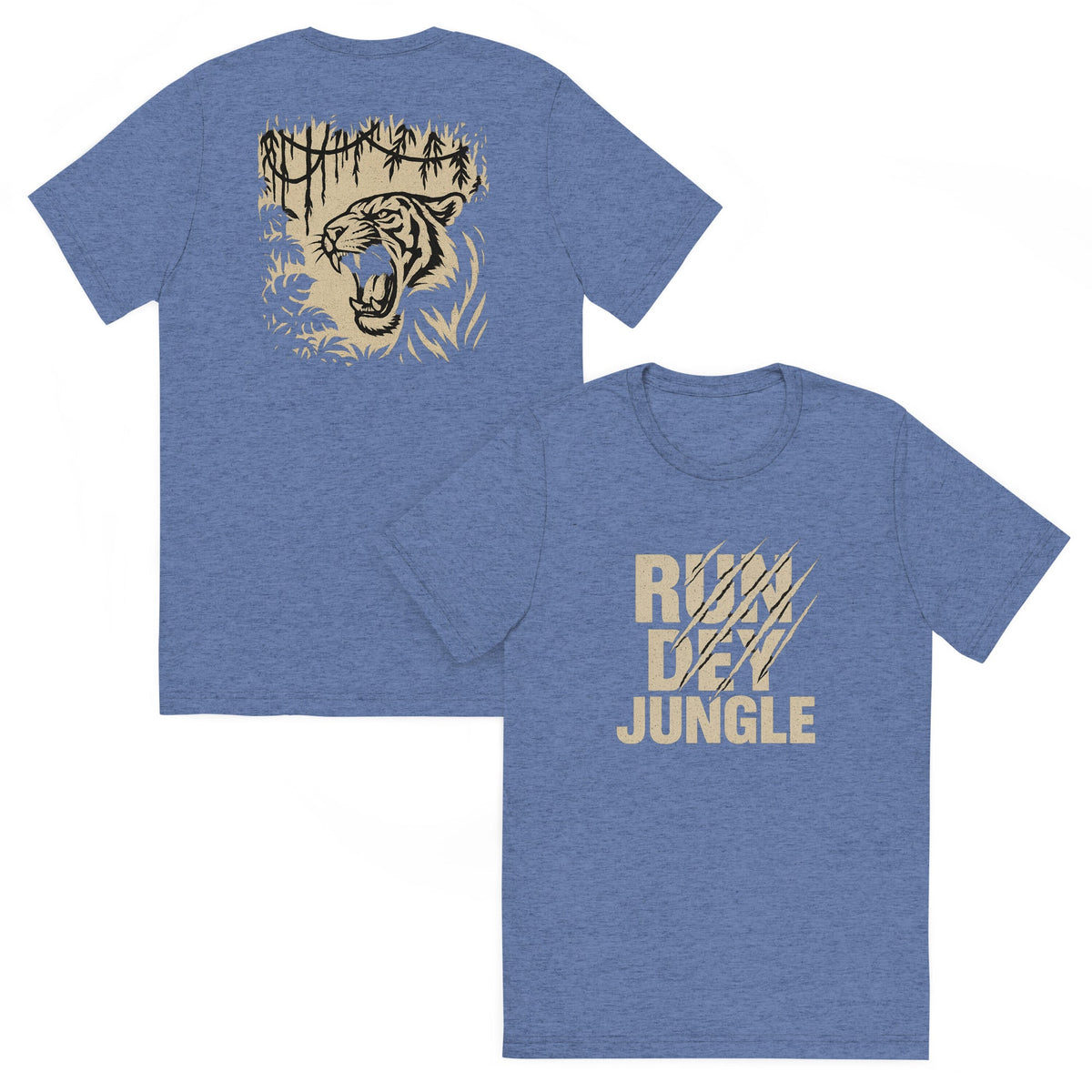 Run Dey Jungle T-Shirt | Bold Jungle Tiger Print | Elite - Bluegrass Elite Apparel LLC