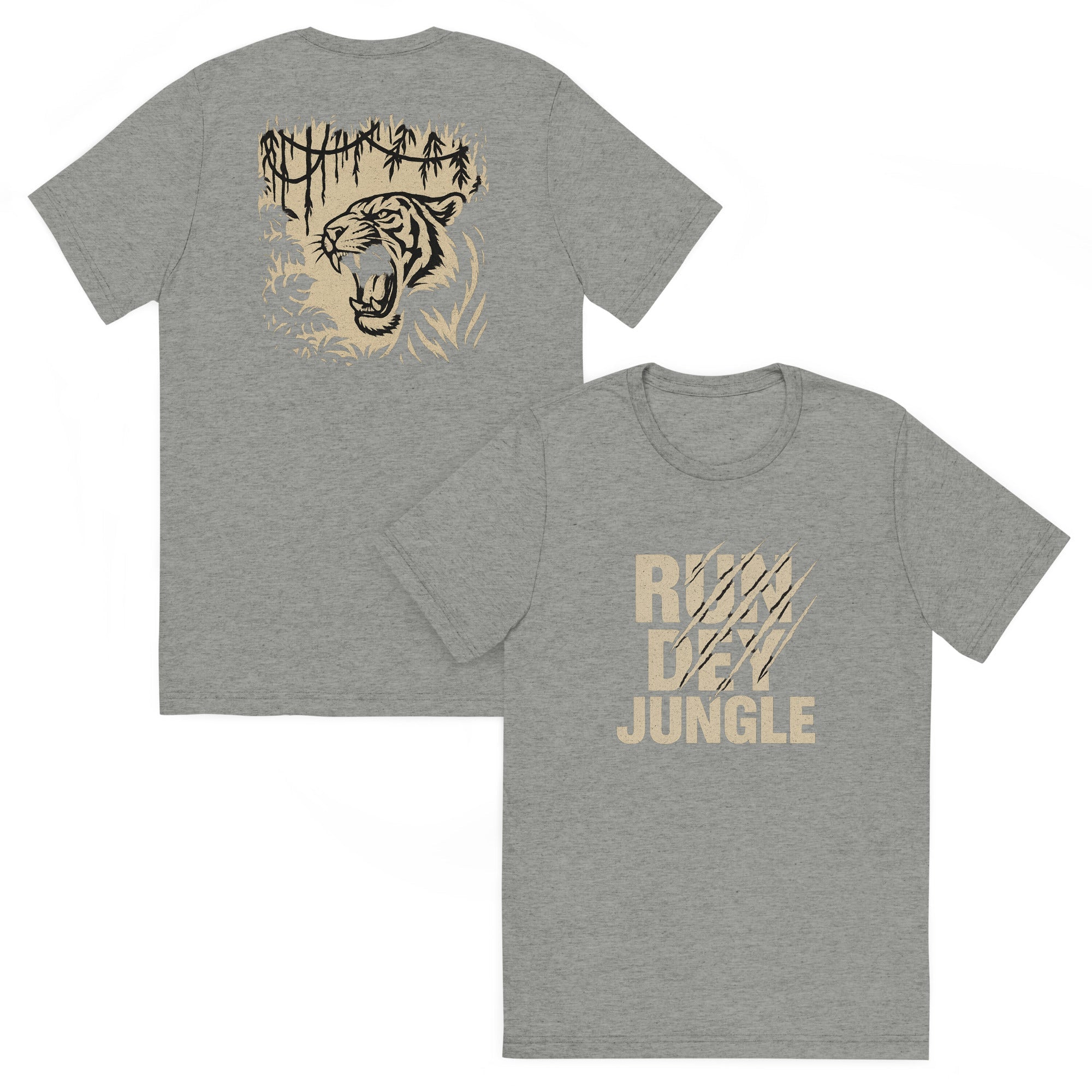 Run Dey Jungle T-Shirt | Bold Jungle Tiger Print | Elite - Bluegrass Elite Apparel LLC