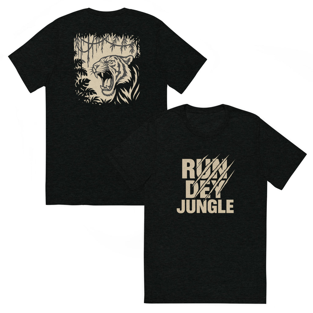 Run Dey Jungle T-Shirt | Bold Jungle Tiger Print | Elite - Bluegrass Elite Apparel LLC