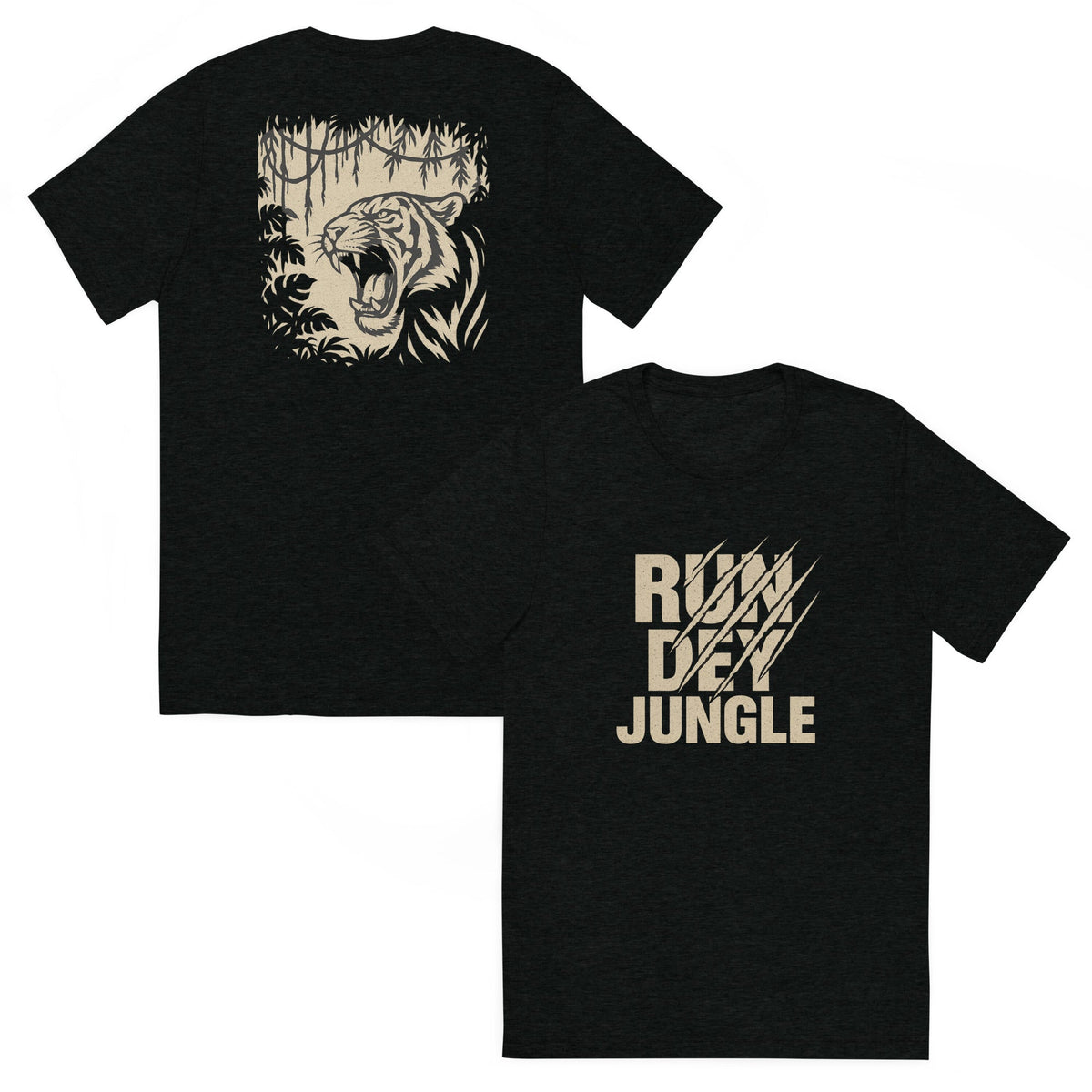 Run Dey Jungle T-Shirt | Bold Jungle Tiger Print | Elite - Bluegrass Elite Apparel LLC