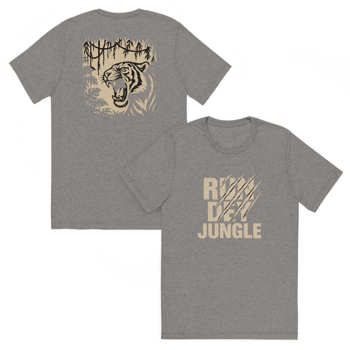 Run Dey Jungle T-Shirt | Bold Jungle Tiger Print | Elite - Bluegrass Elite Apparel LLC
