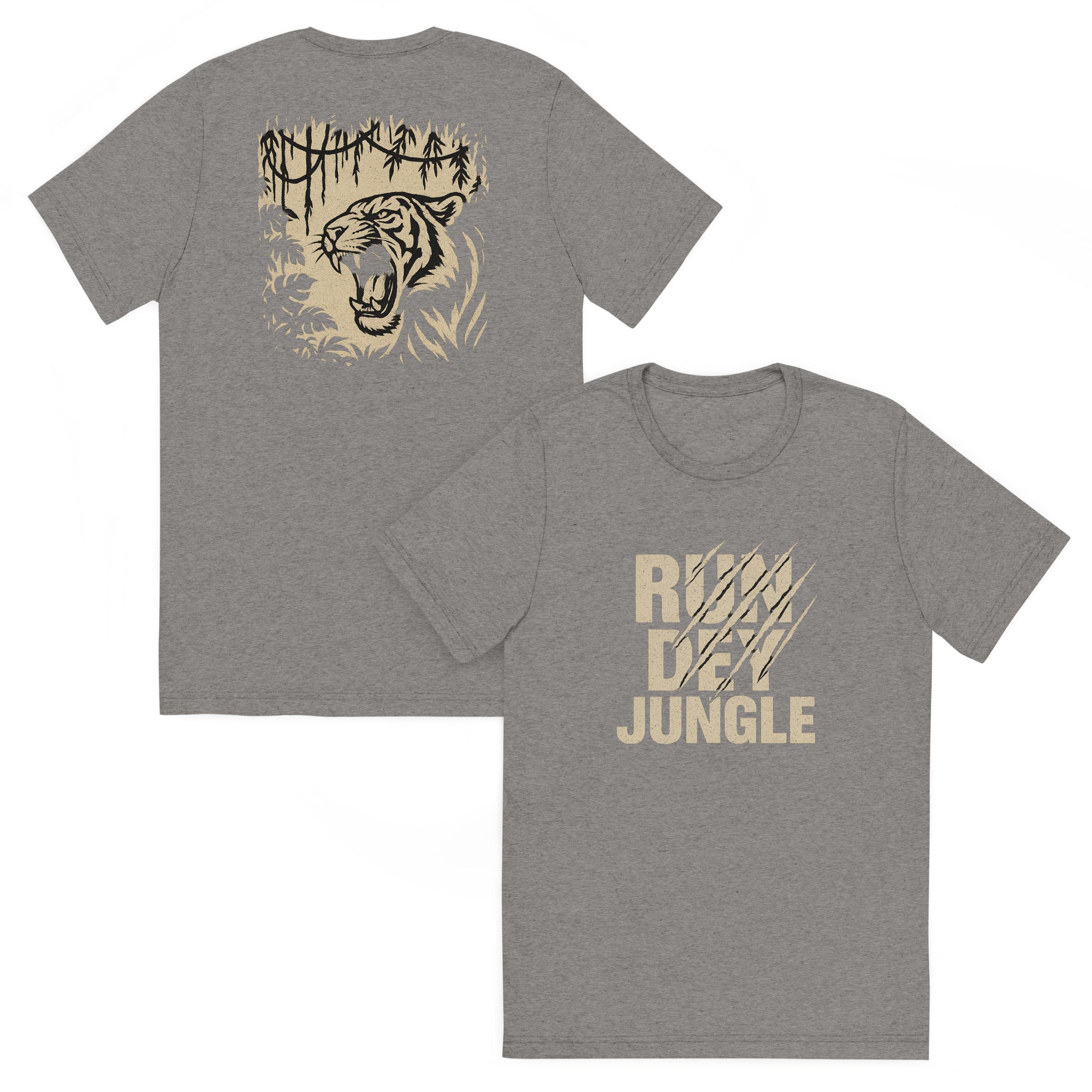Run Dey Jungle T-Shirt | Bold Jungle Tiger Print | Elite - Bluegrass Elite Apparel LLC