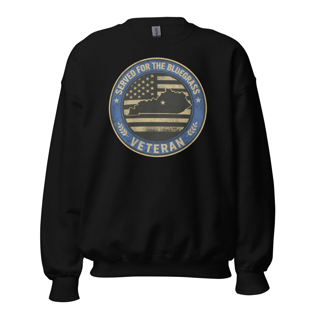 Served for the Bluegrass Veteran Sweatshirt | Unisex Warmth - Bluegrass Elite Apparel LLC
