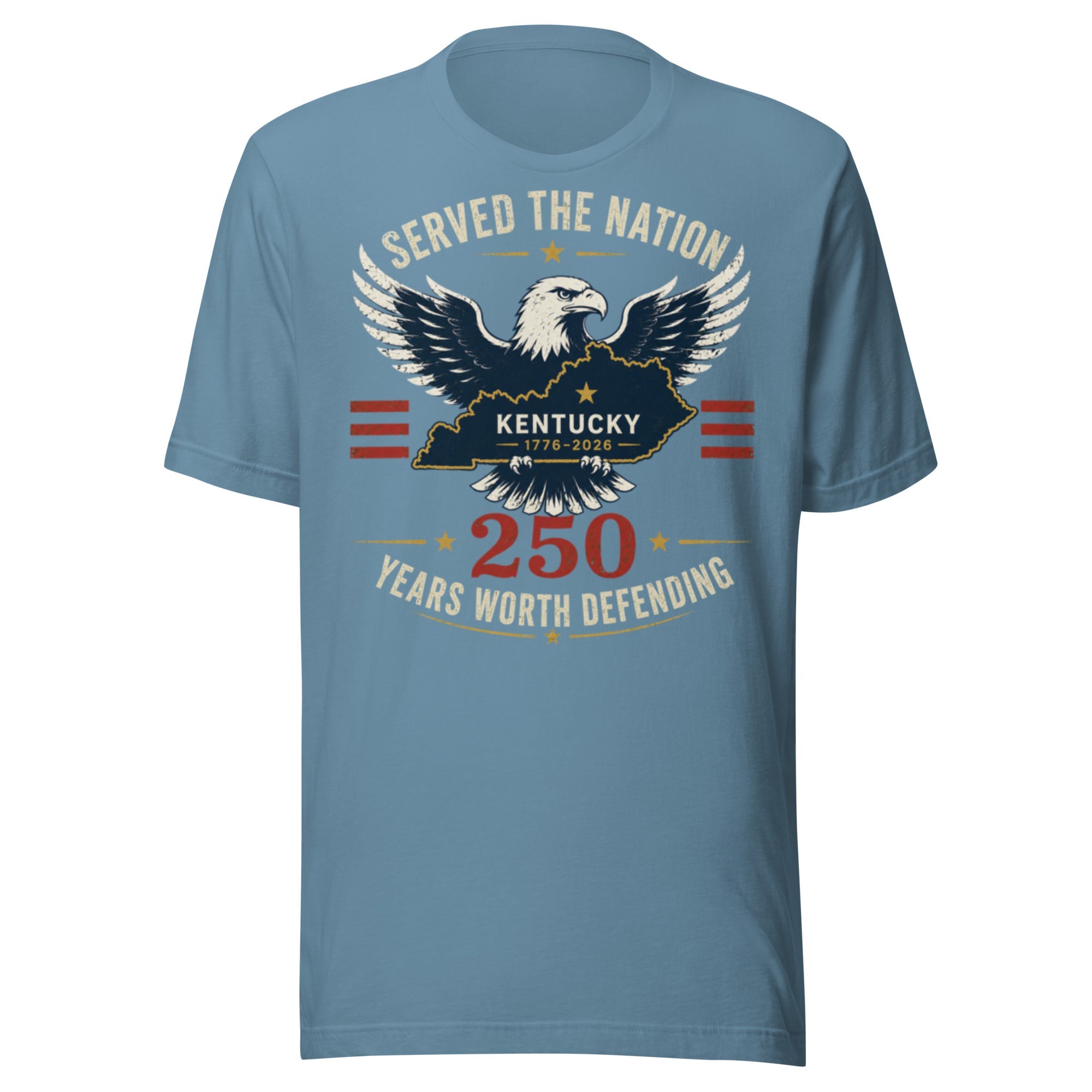 Served the Nation 250 Heritage T-Shirt | Eagle Kentucky Design | Classic - Bluegrass Elite Apparel LLC