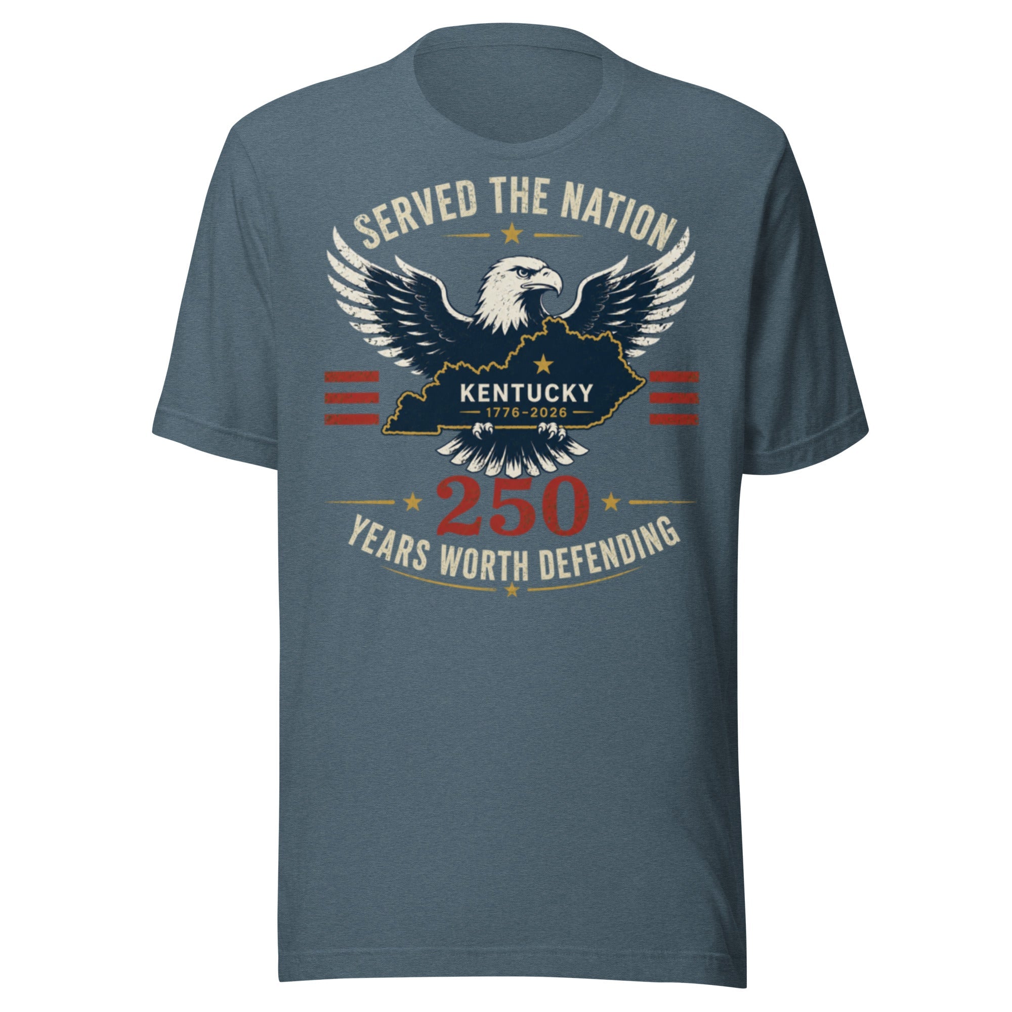 Served the Nation 250 Heritage T-Shirt | Eagle Kentucky Design | Classic - Bluegrass Elite Apparel LLC