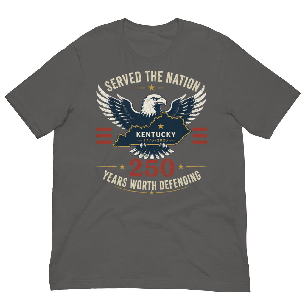 Served the Nation 250 Heritage T-Shirt | Eagle Kentucky Design | Classic - Bluegrass Elite Apparel LLC