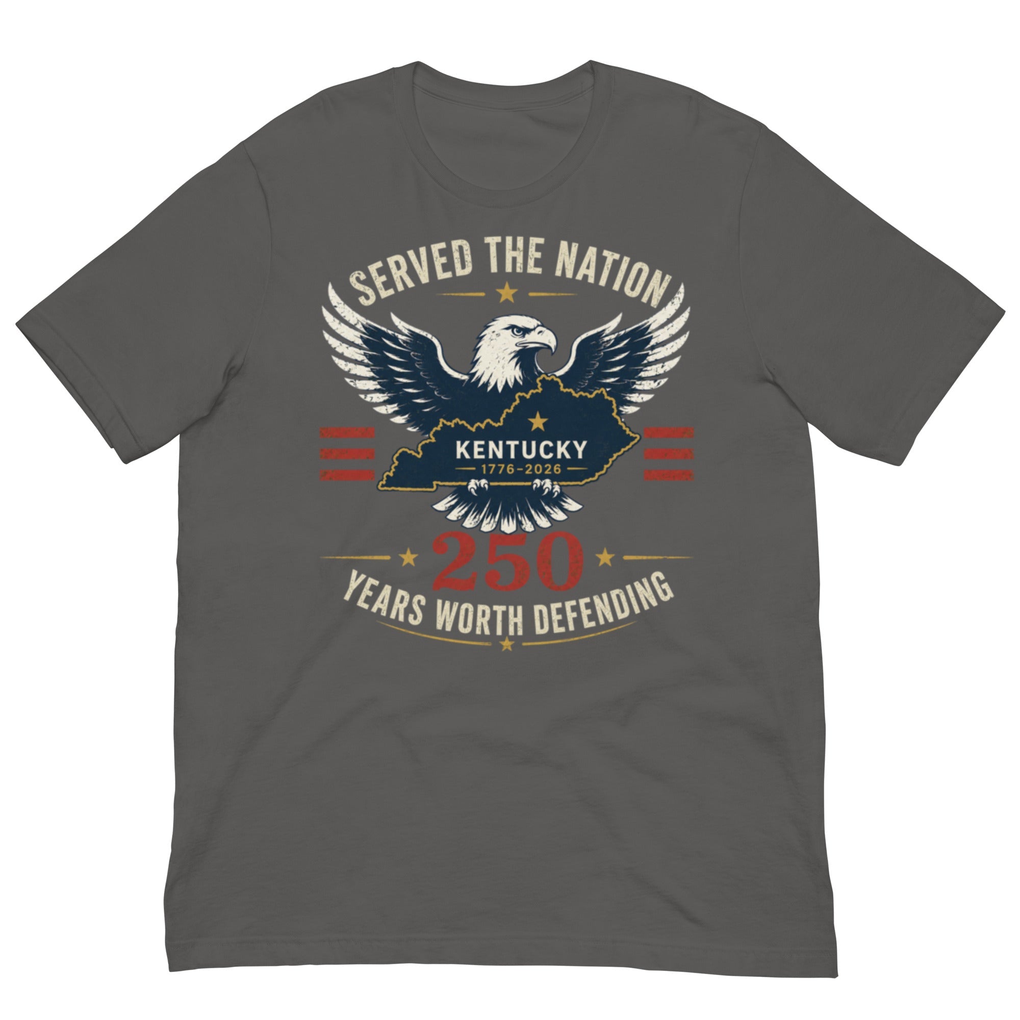 Served the Nation 250 Heritage T-Shirt | Eagle Kentucky Design | Classic - Bluegrass Elite Apparel LLC