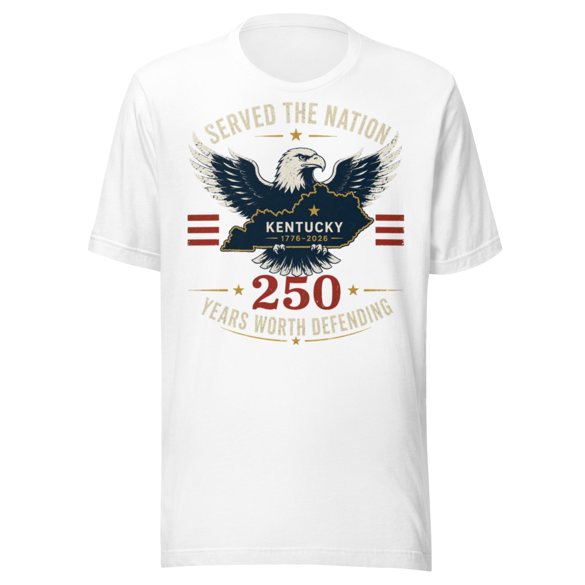 Served the Nation 250 Heritage T-Shirt | Eagle Kentucky Design | Classic - Bluegrass Elite Apparel LLC