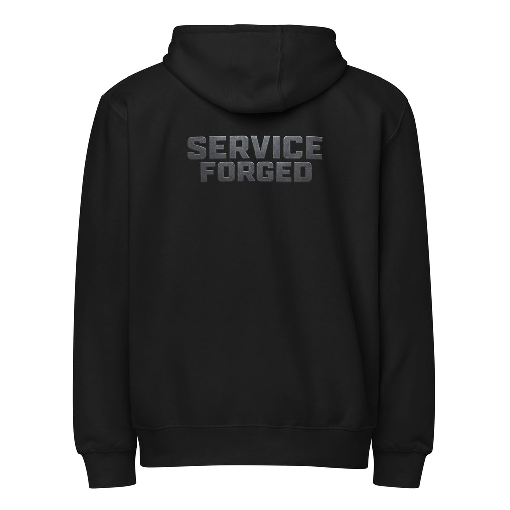 Service Forged Hoodie | Veteran - Owned Full Zip | Premium Layer - Bluegrass Elite Apparel LLC
