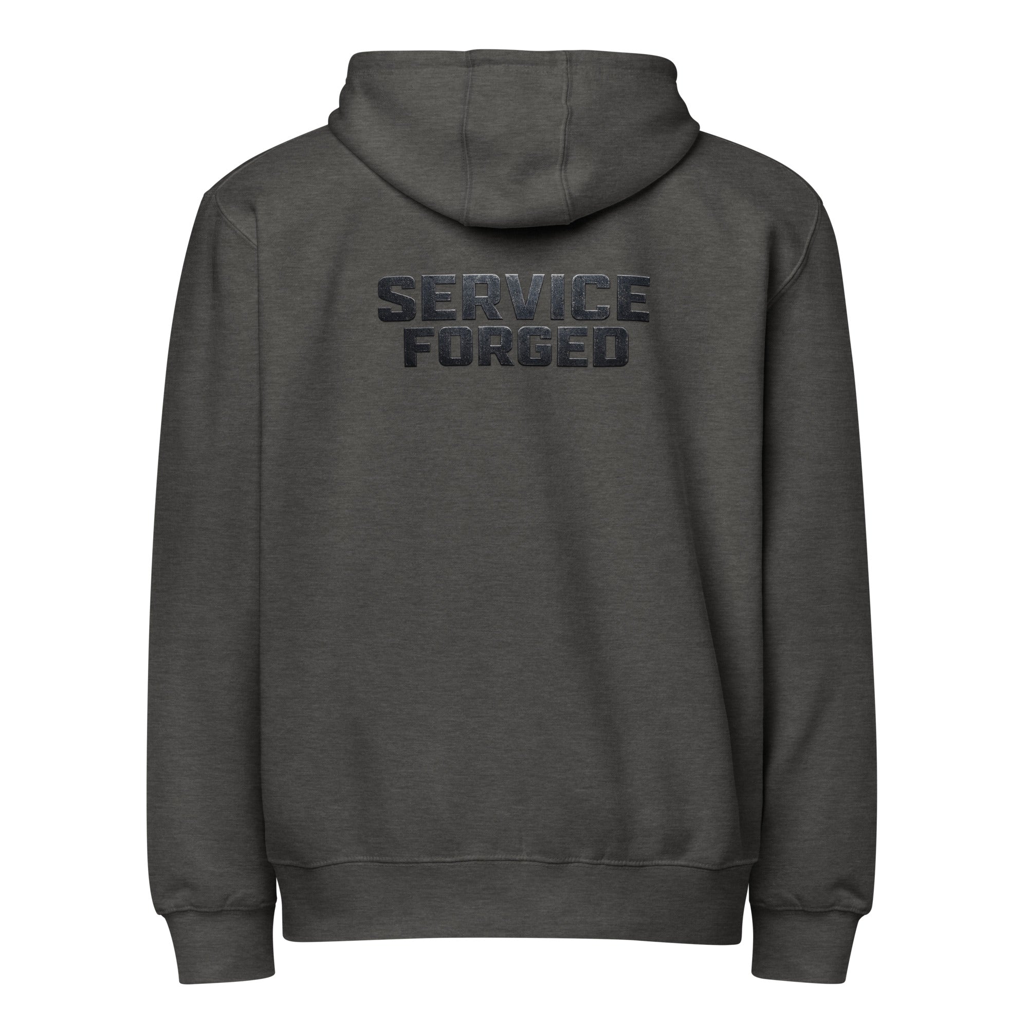 Service Forged Hoodie | Veteran - Owned Full Zip | Premium Layer - Bluegrass Elite Apparel LLC