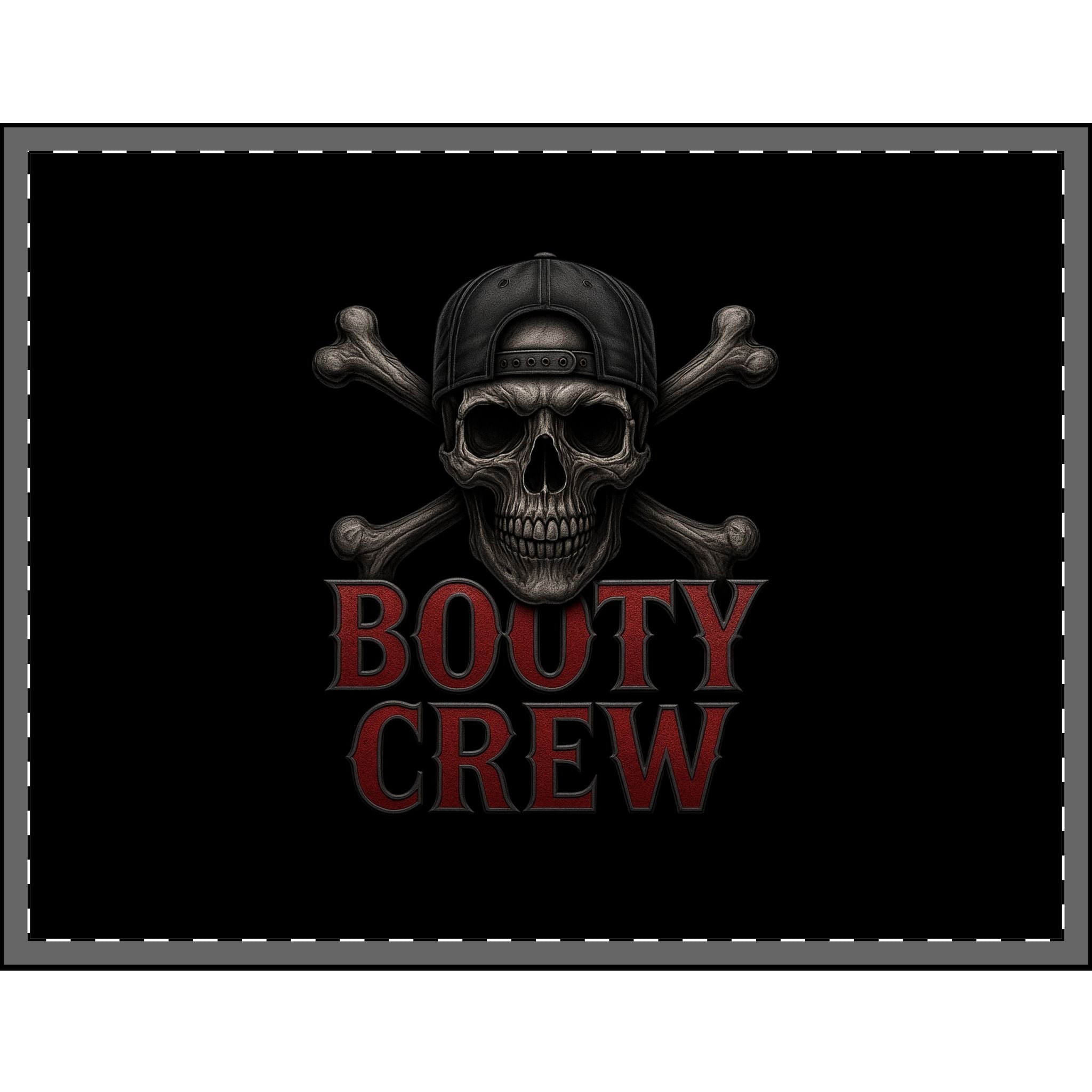Skull "Booty Crew" Velveteen Plush Blanket - Bluegrass Elite Apparel LLC