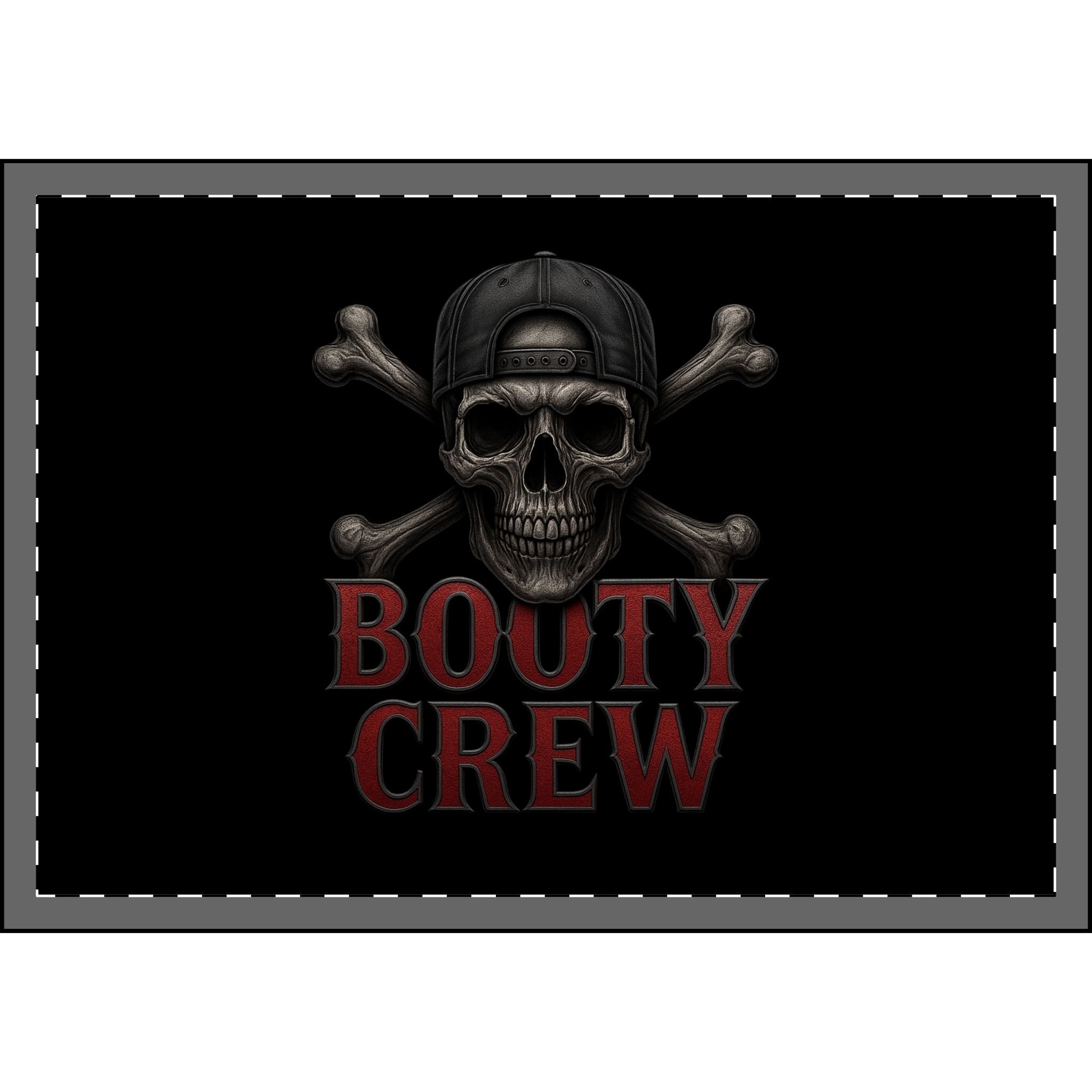 Skull "Booty Crew" Velveteen Plush Blanket - Bluegrass Elite Apparel LLC