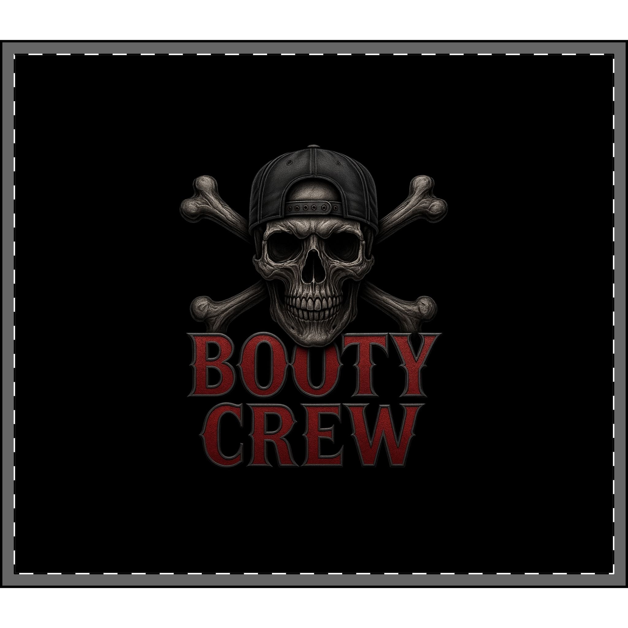Skull "Booty Crew" Velveteen Plush Blanket - Bluegrass Elite Apparel LLC