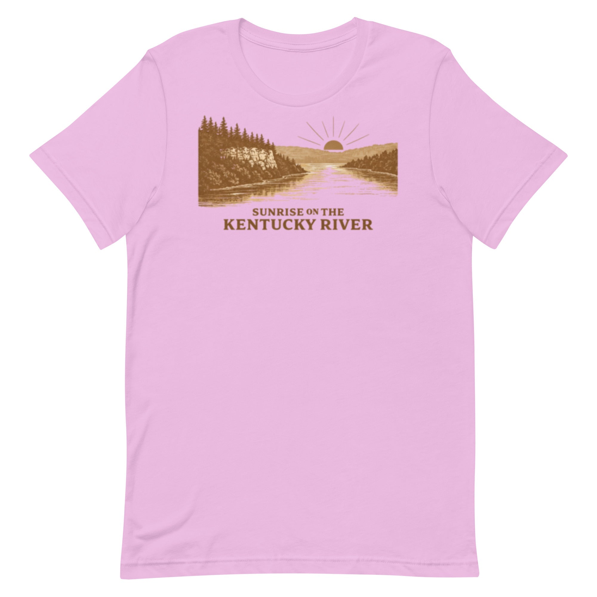 Sunrise Kentucky River Shirt | Minimal Two Tone Bluff Design | Classic - Bluegrass Elite Apparel LLC