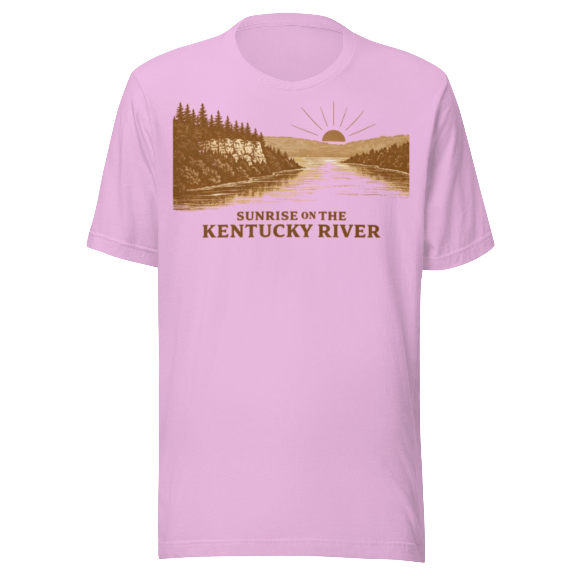 Sunrise Kentucky River Shirt | Minimal Two Tone Bluff Design | Classic - Bluegrass Elite Apparel LLC