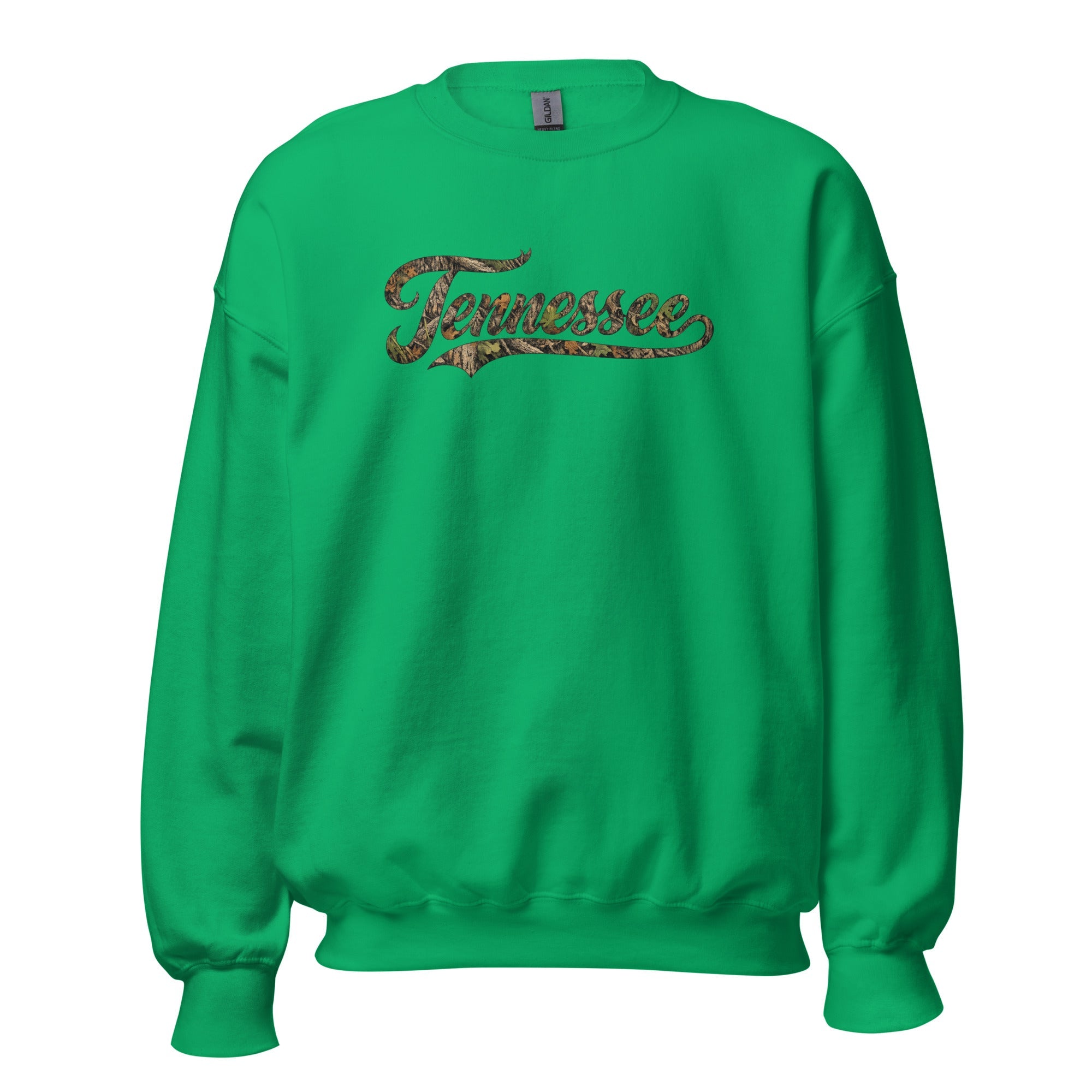 Tennessee Camo Sweatshirt | Script Mossy Design | Unisex Fit - Bluegrass Elite Apparel LLC