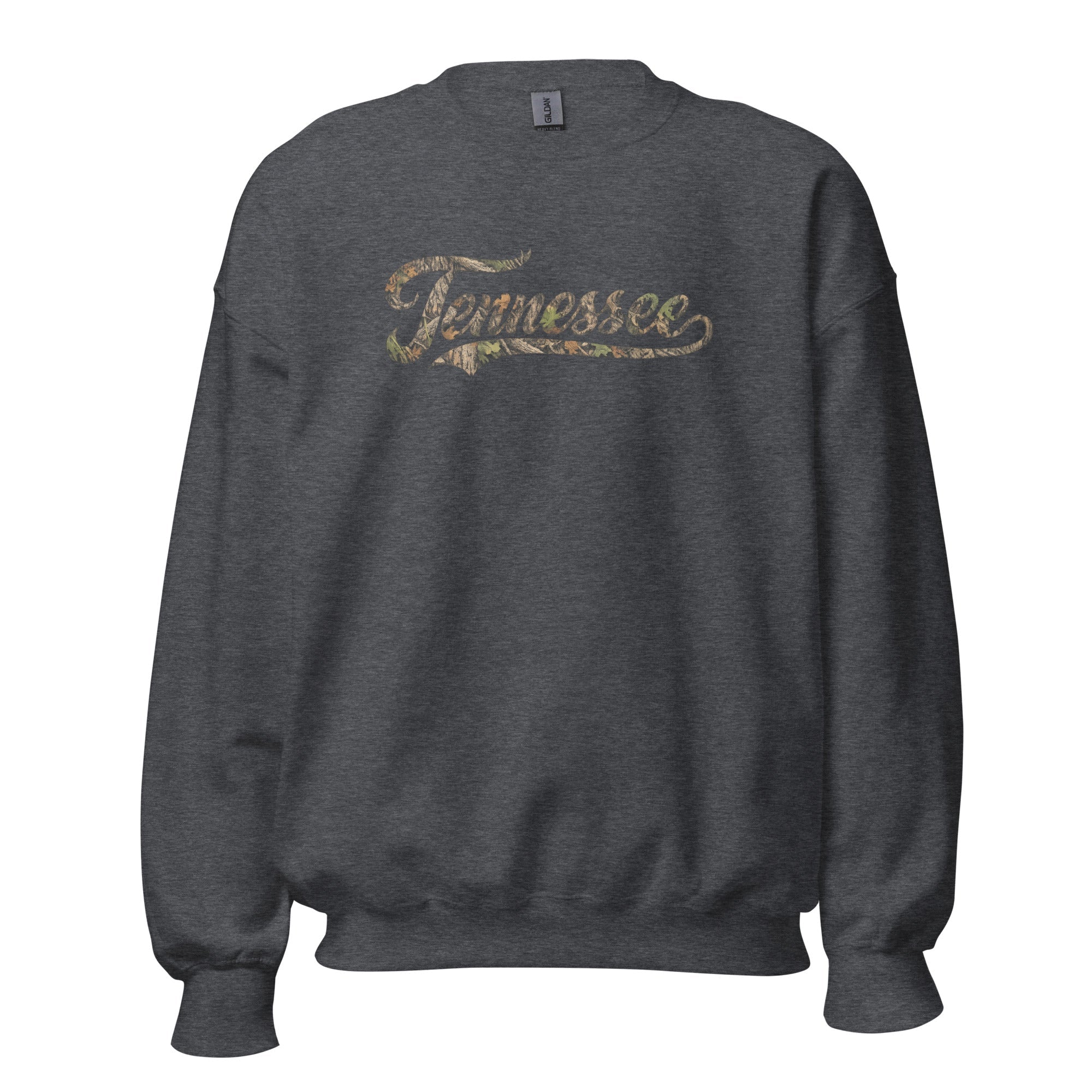 Tennessee Camo Sweatshirt | Script Mossy Design | Unisex Fit - Bluegrass Elite Apparel LLC
