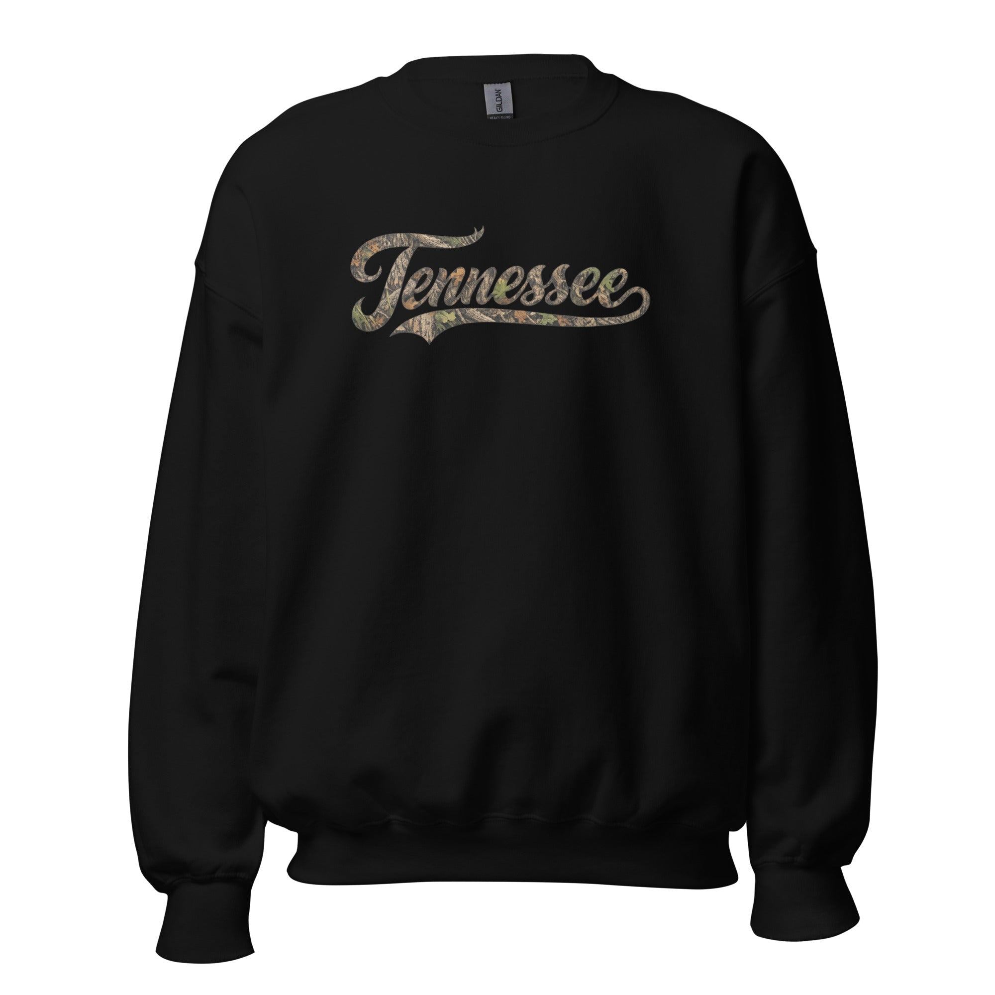 Tennessee Camo Sweatshirt | Script Mossy Design | Unisex Fit - Bluegrass Elite Apparel LLC