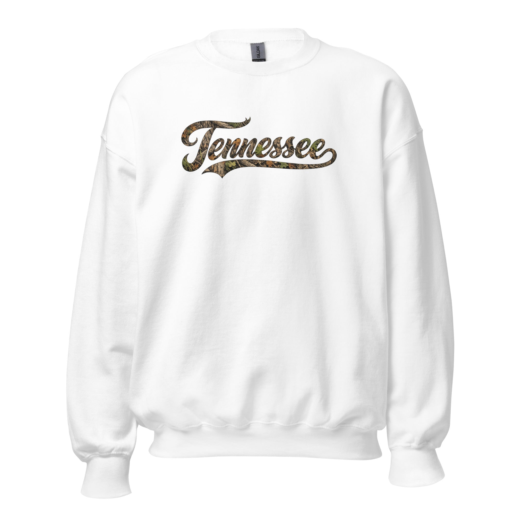 Tennessee Camo Sweatshirt | Script Mossy Design | Unisex Fit - Bluegrass Elite Apparel LLC