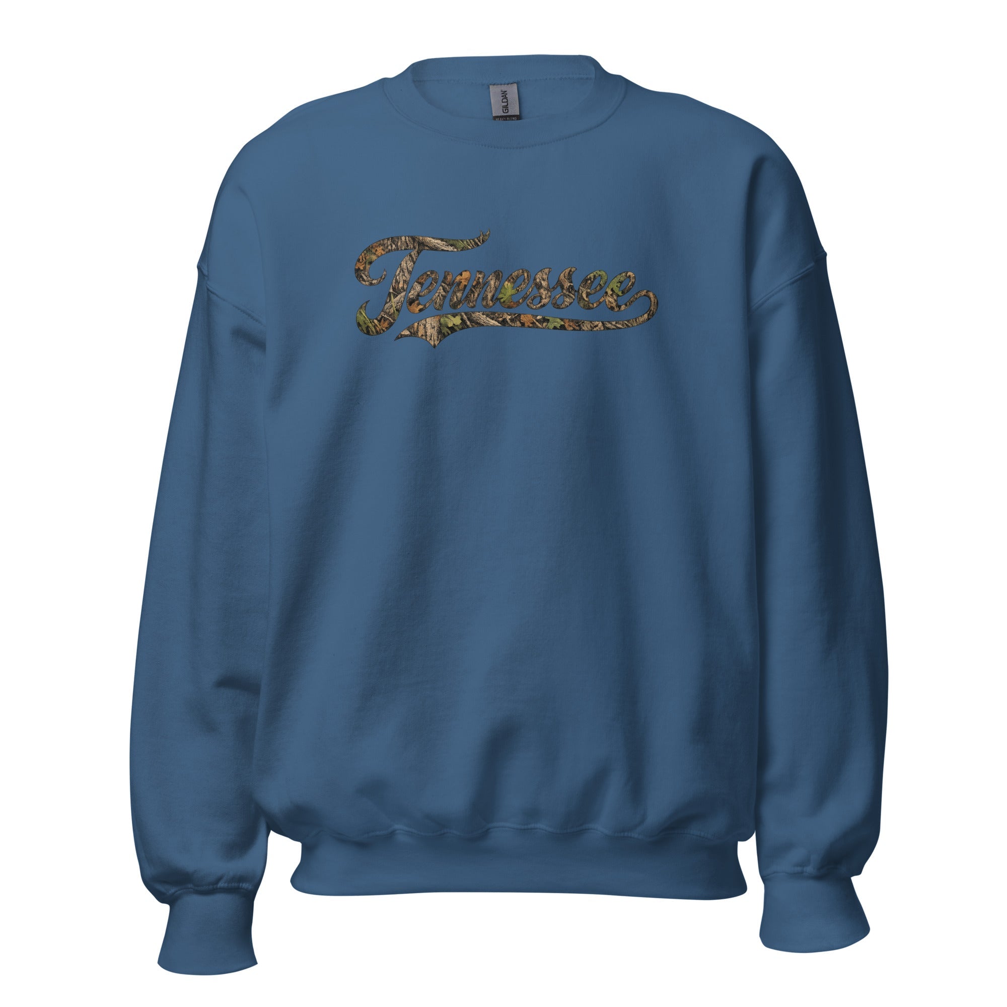 Tennessee Camo Sweatshirt | Script Mossy Design | Unisex Fit - Bluegrass Elite Apparel LLC