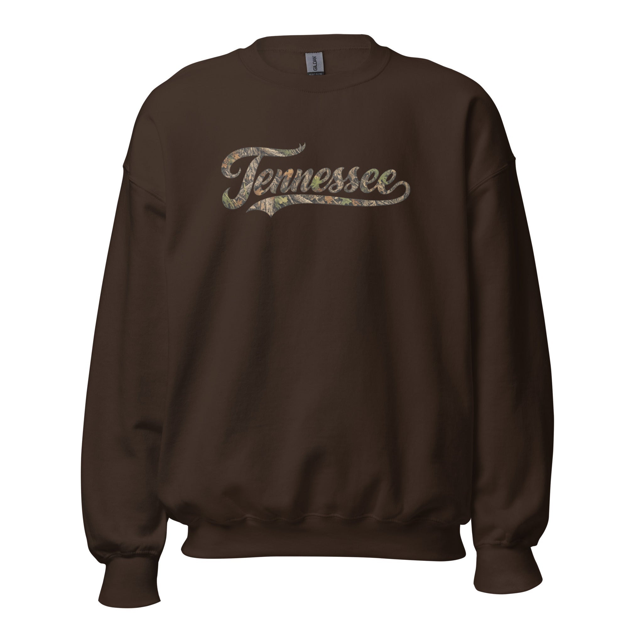 Tennessee Camo Sweatshirt | Script Mossy Design | Unisex Fit - Bluegrass Elite Apparel LLC