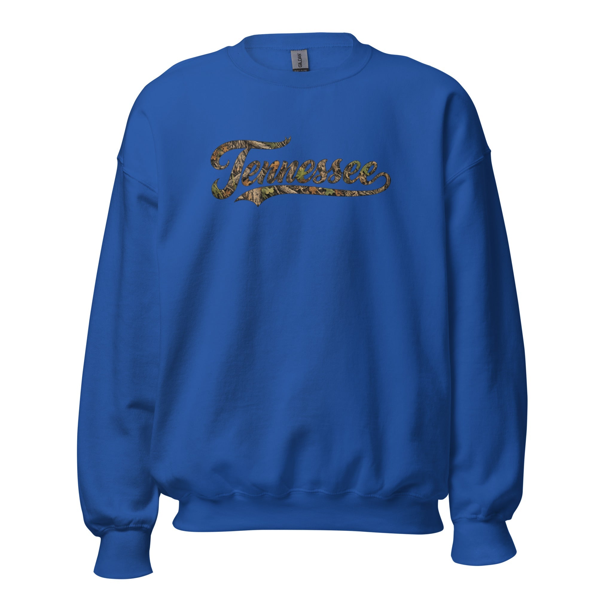Tennessee Camo Sweatshirt | Script Mossy Design | Unisex Fit - Bluegrass Elite Apparel LLC
