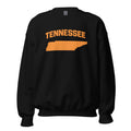 Tennessee Crewneck Sweatshirt | Bold Orange State Design - Bluegrass Elite Apparel LLC
