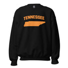 Tennessee Crewneck Sweatshirt | Bold Orange State Design - Bluegrass Elite Apparel LLC