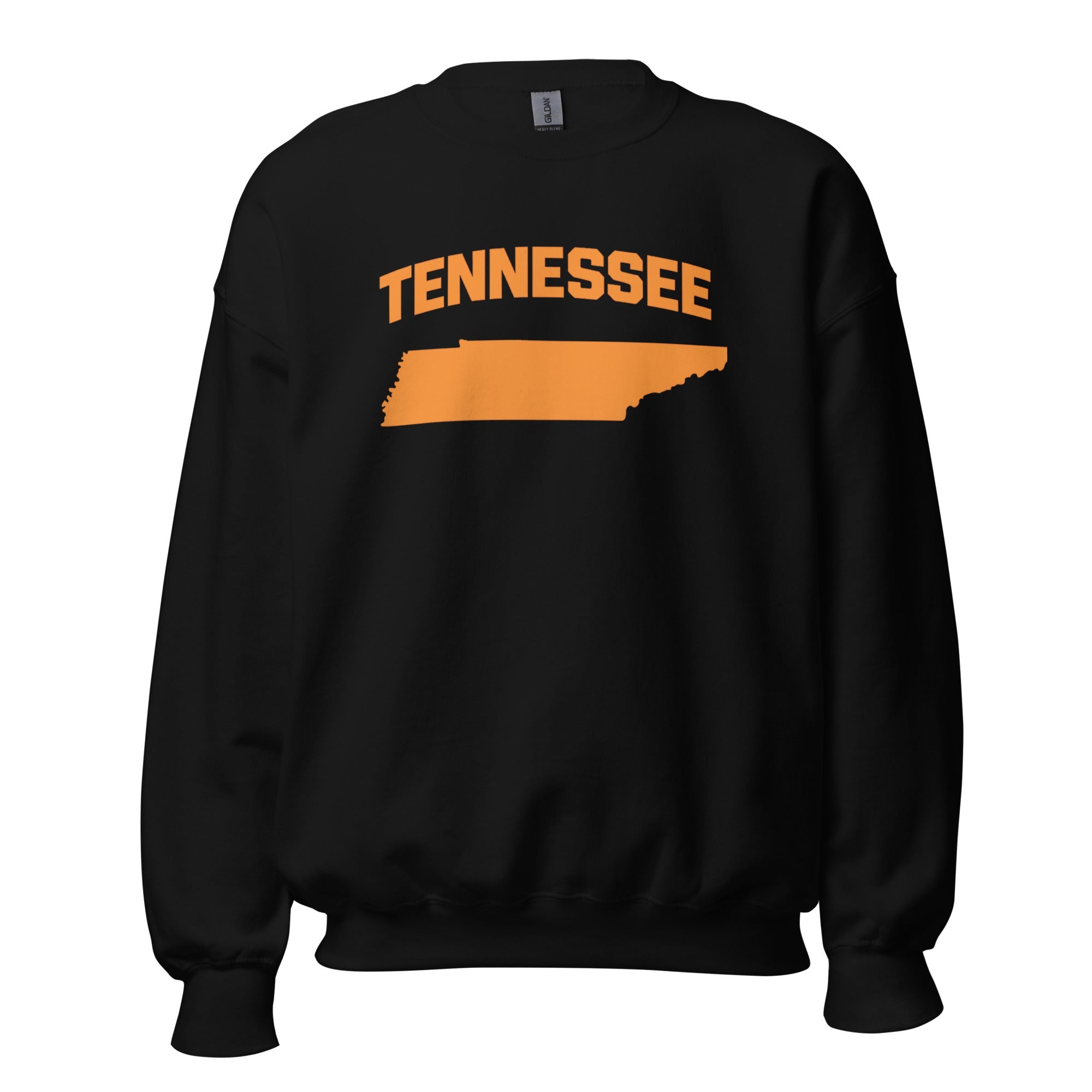 Tennessee Crewneck Sweatshirt | Bold Orange State Design - Bluegrass Elite Apparel LLC