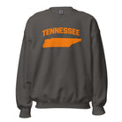 Tennessee Crewneck Sweatshirt | Bold Orange State Design - Bluegrass Elite Apparel LLC