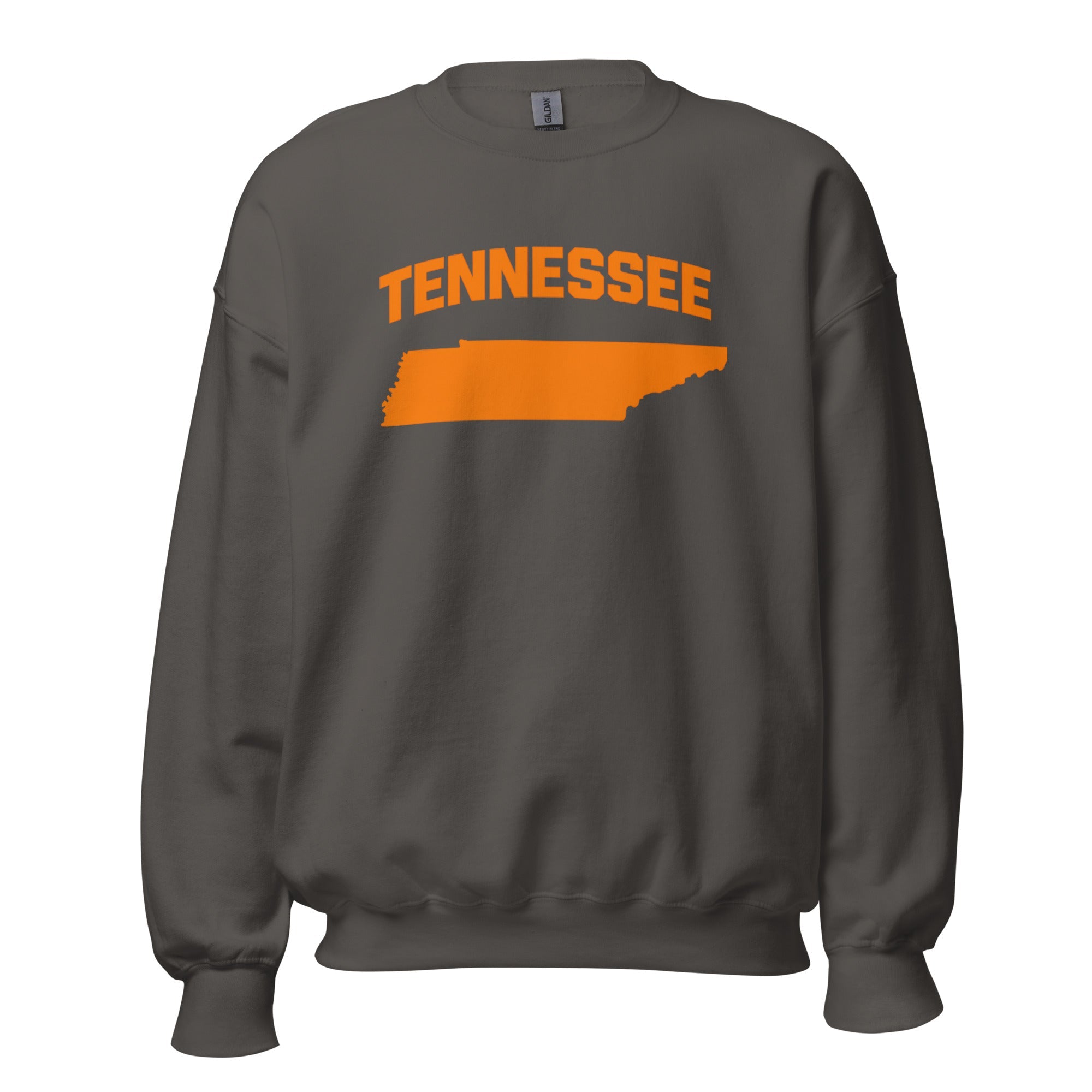 Tennessee Crewneck Sweatshirt | Bold Orange State Design - Bluegrass Elite Apparel LLC