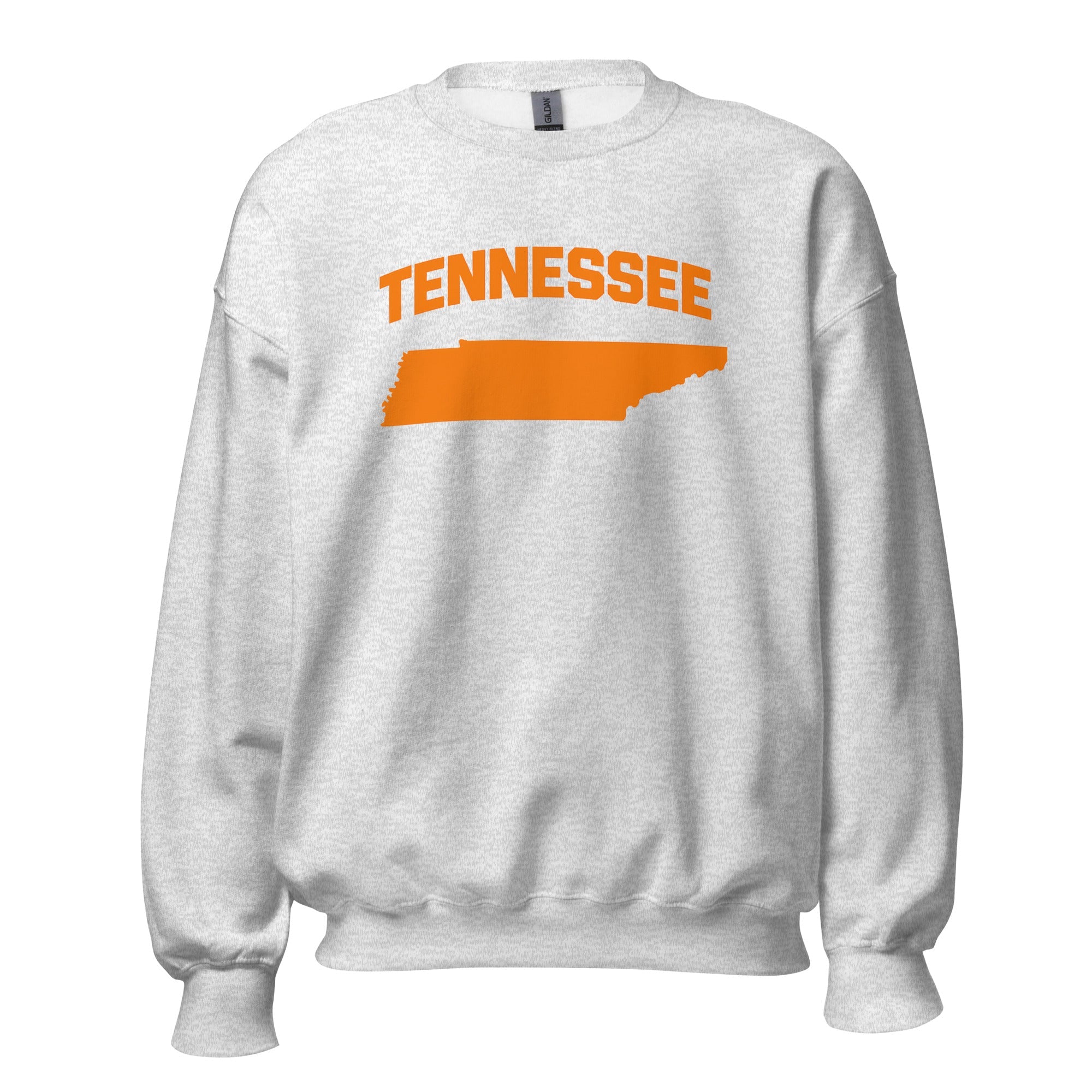 Tennessee Crewneck Sweatshirt | Bold Orange State Design - Bluegrass Elite Apparel LLC