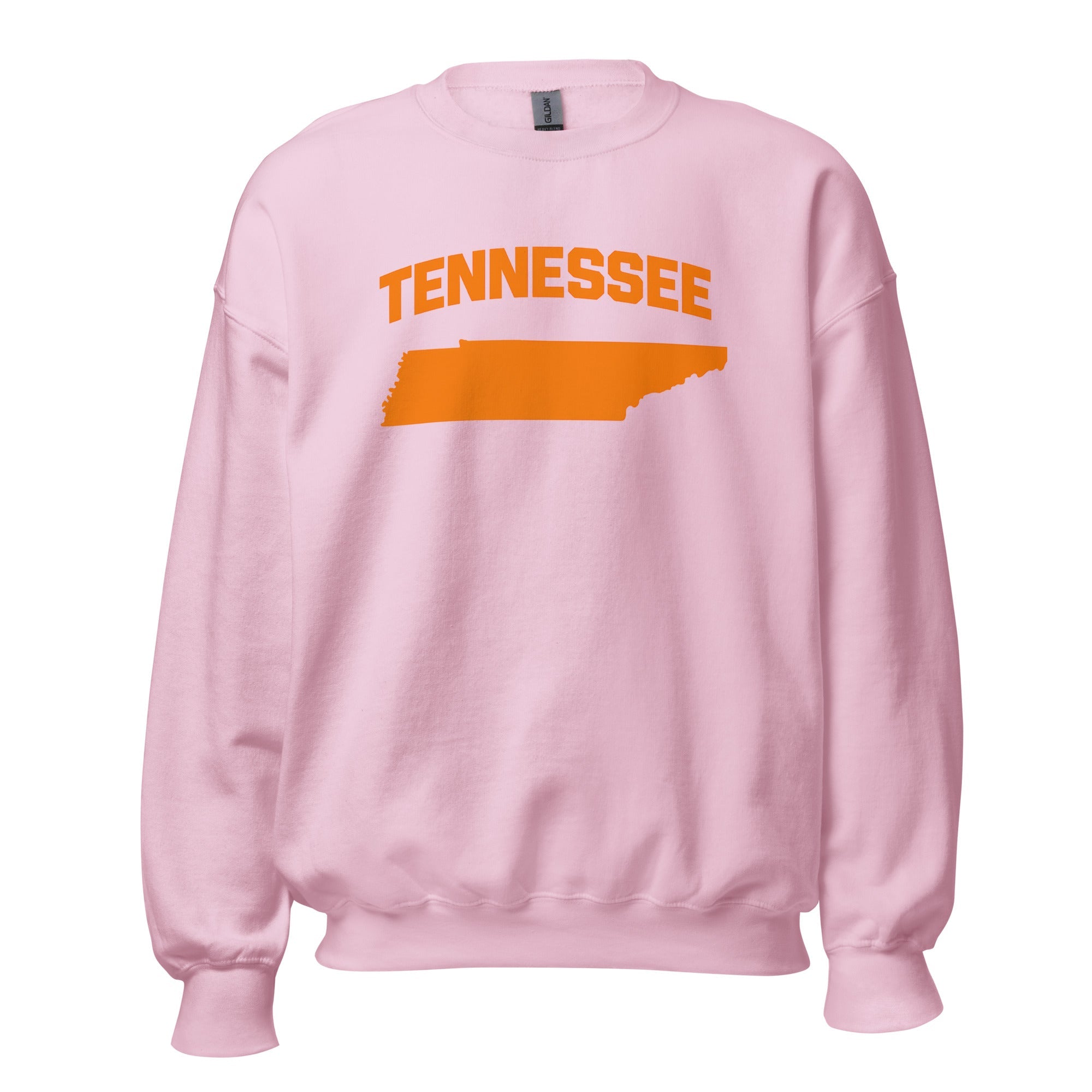 Tennessee Crewneck Sweatshirt | Bold Orange State Design - Bluegrass Elite Apparel LLC