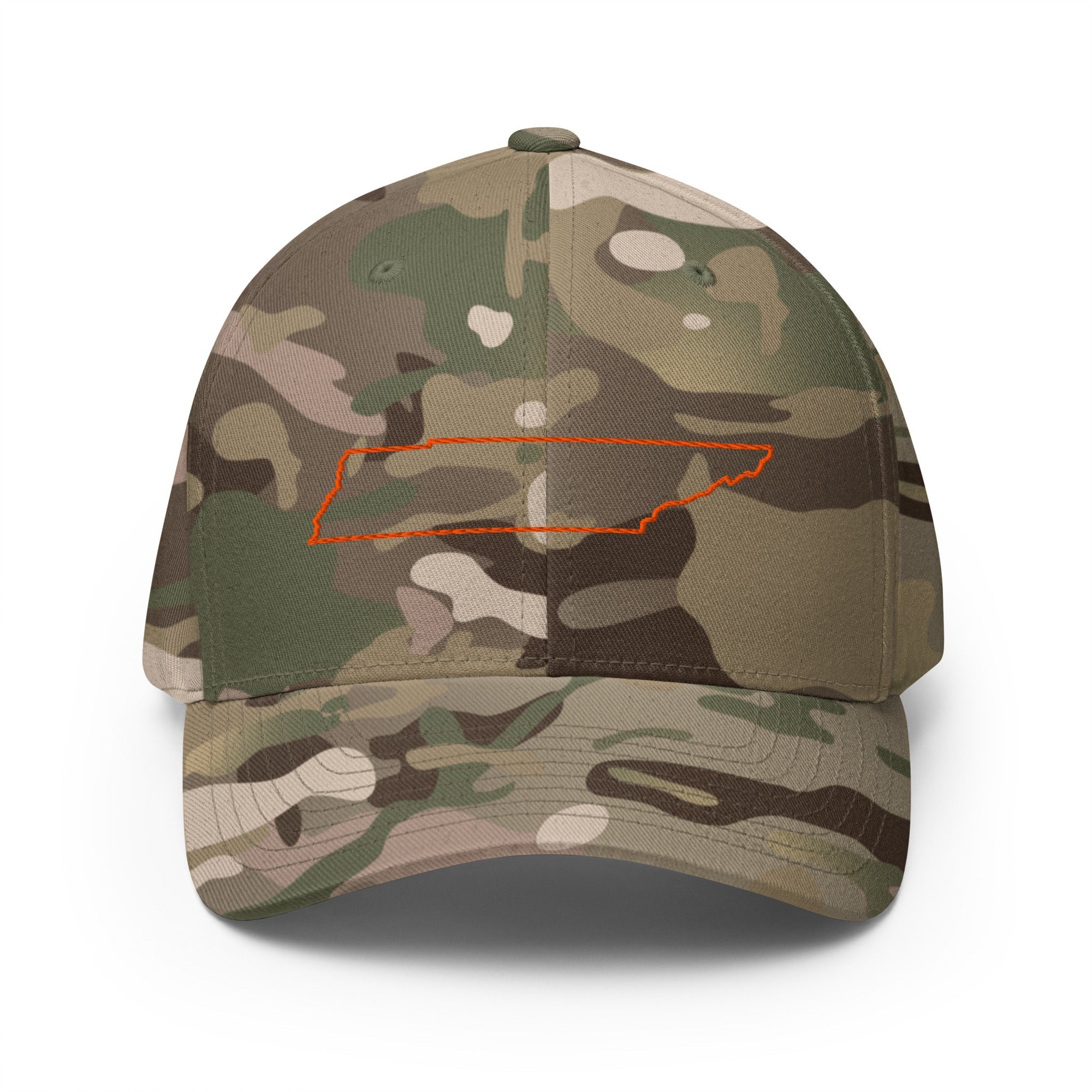 Tennessee Outline Hat | Structured Twill Cap | Stretch Fit - Bluegrass Elite Apparel LLC